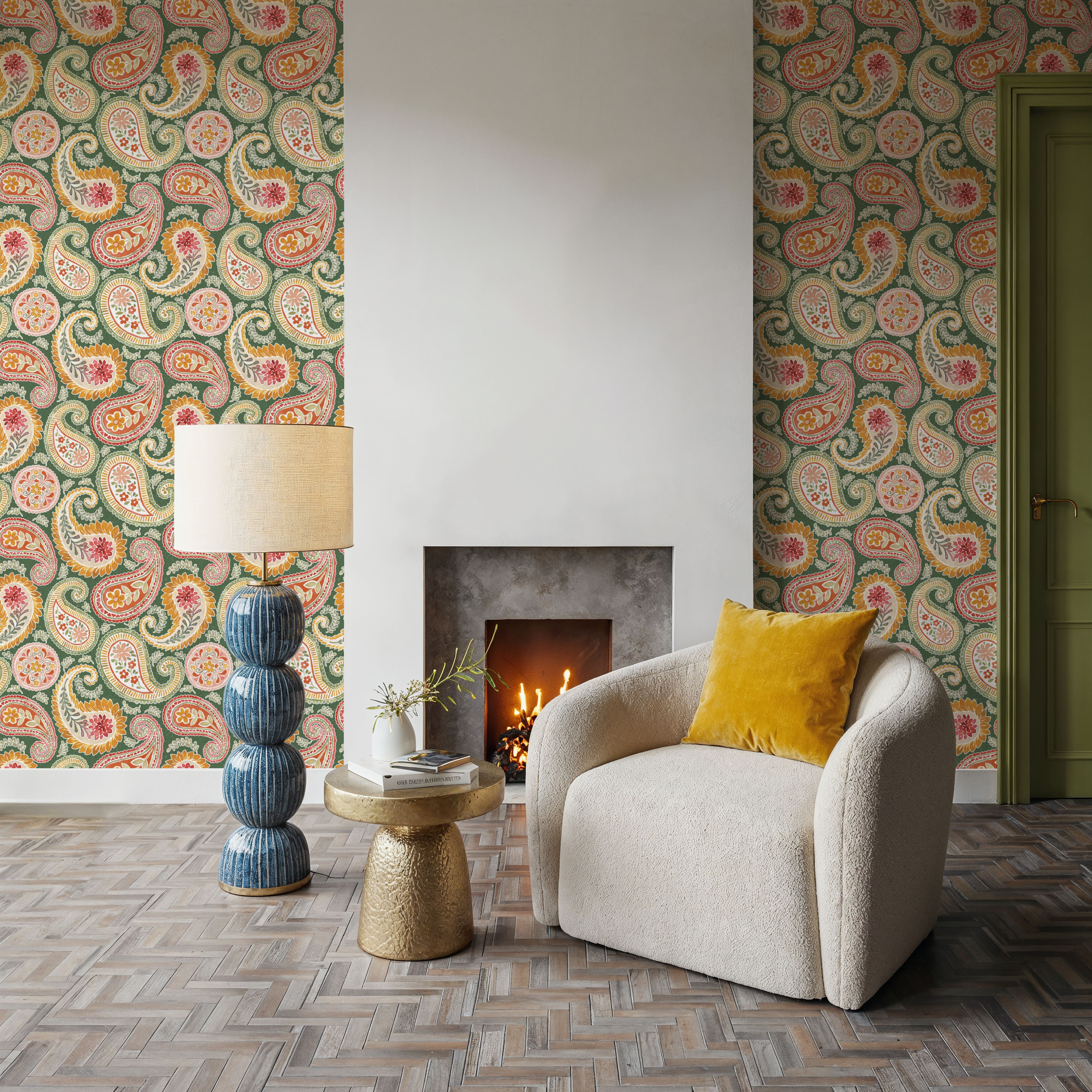 Harvest Paisley Green