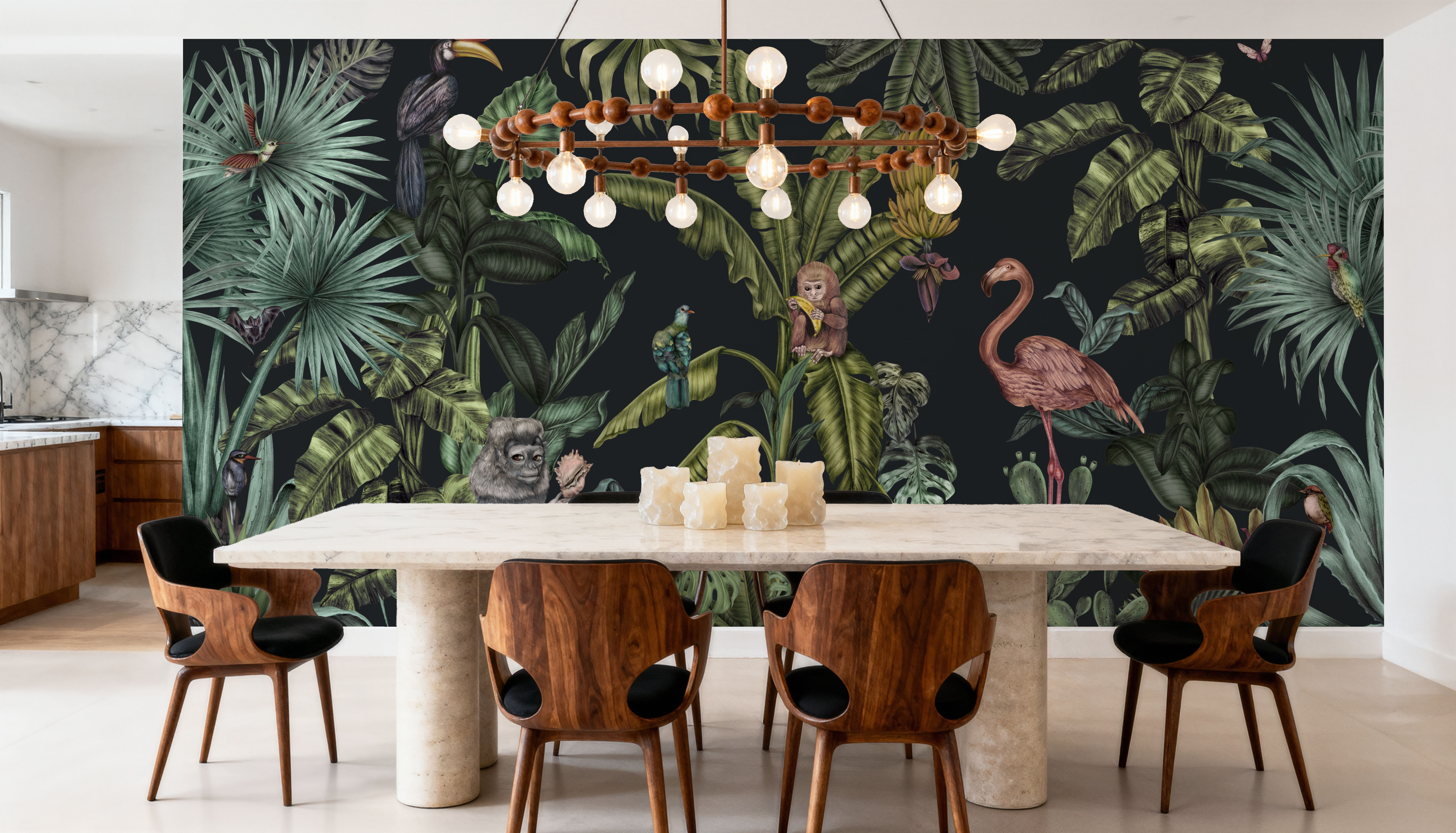 Monkeys With Birds, Dark