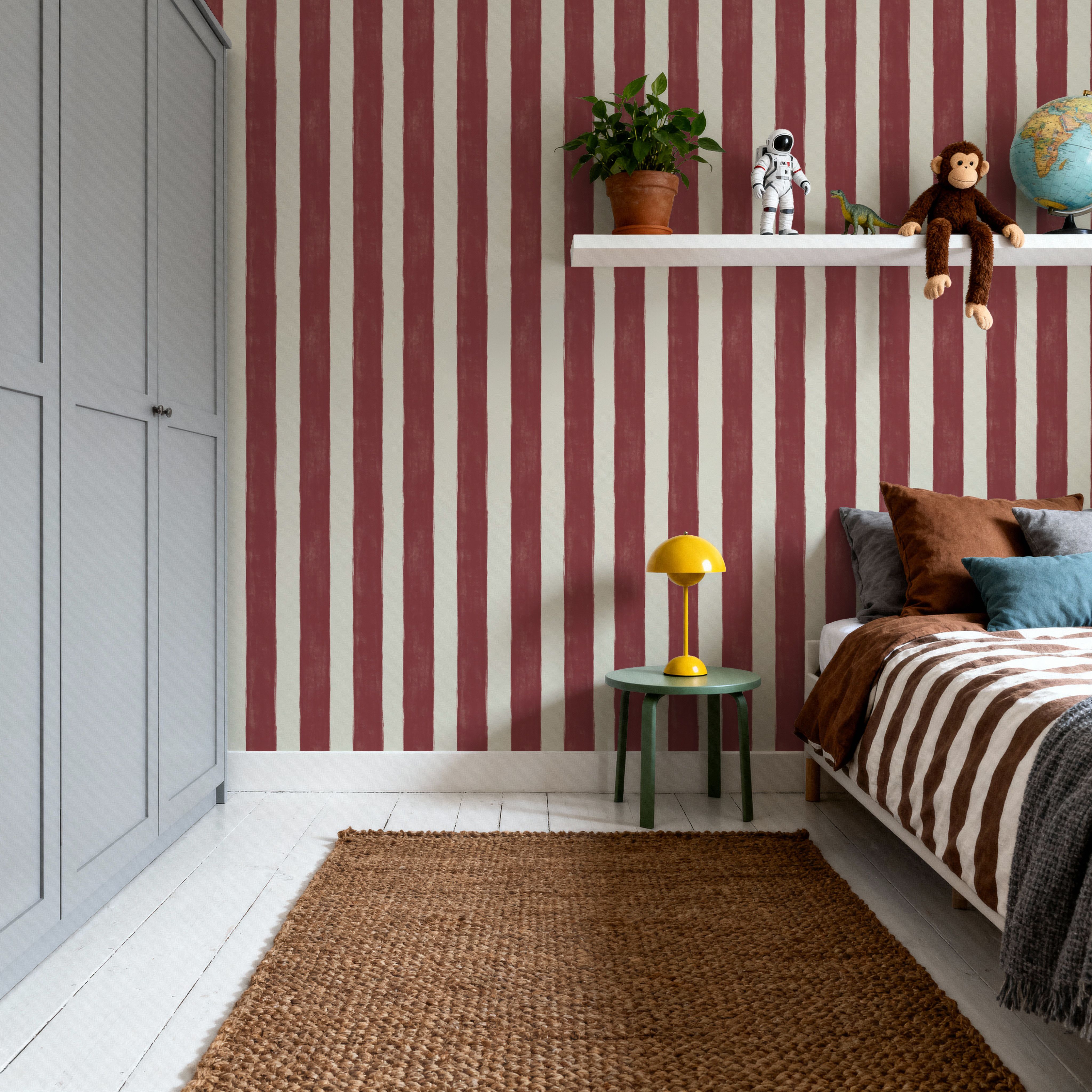Sino Vertical Lines, Red