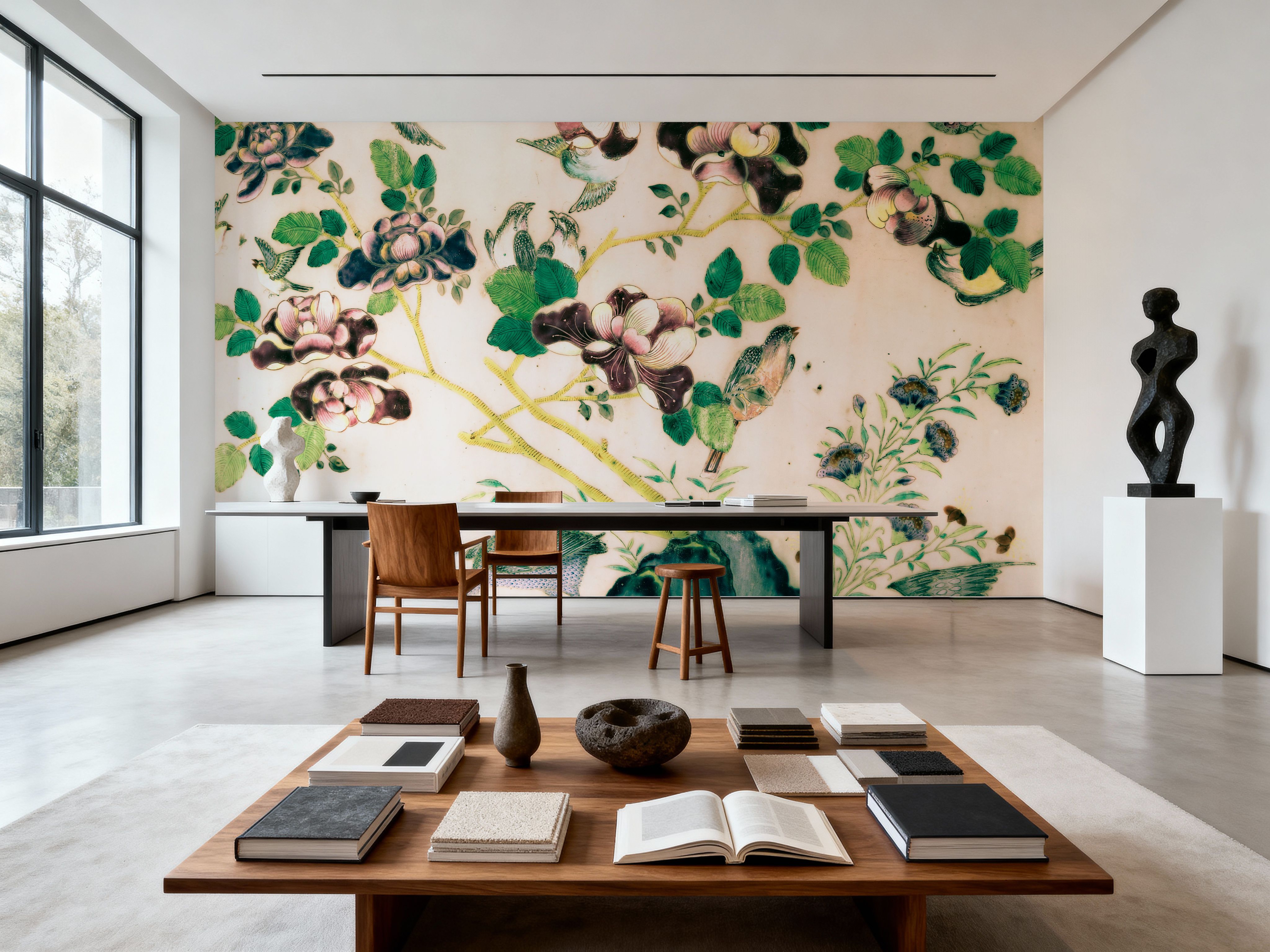 Antique Birds and Foliage