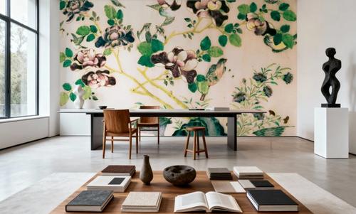 Antique Birds and Foliage