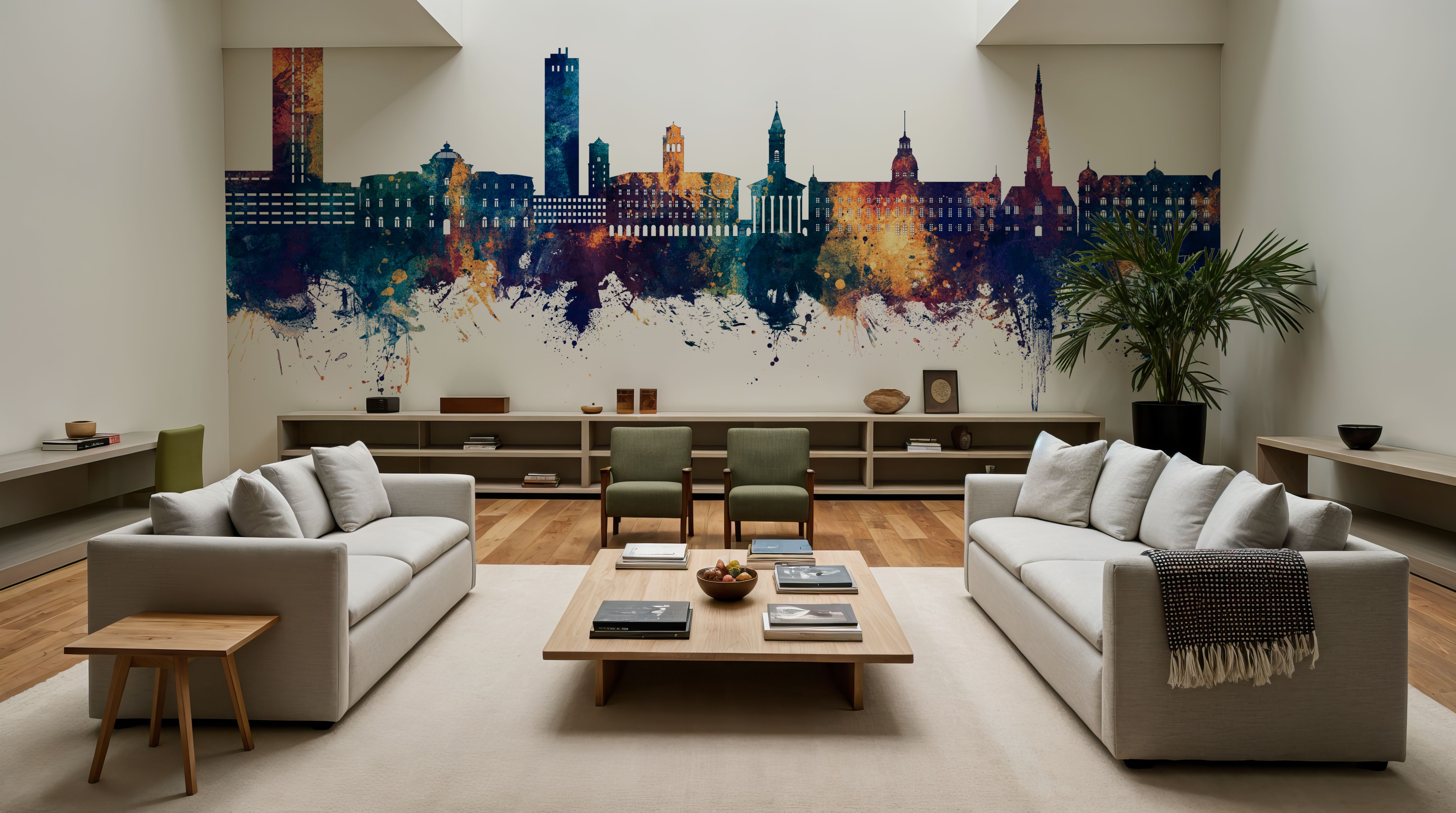 Karlsruhe Germany Skyline Blue & Bronze