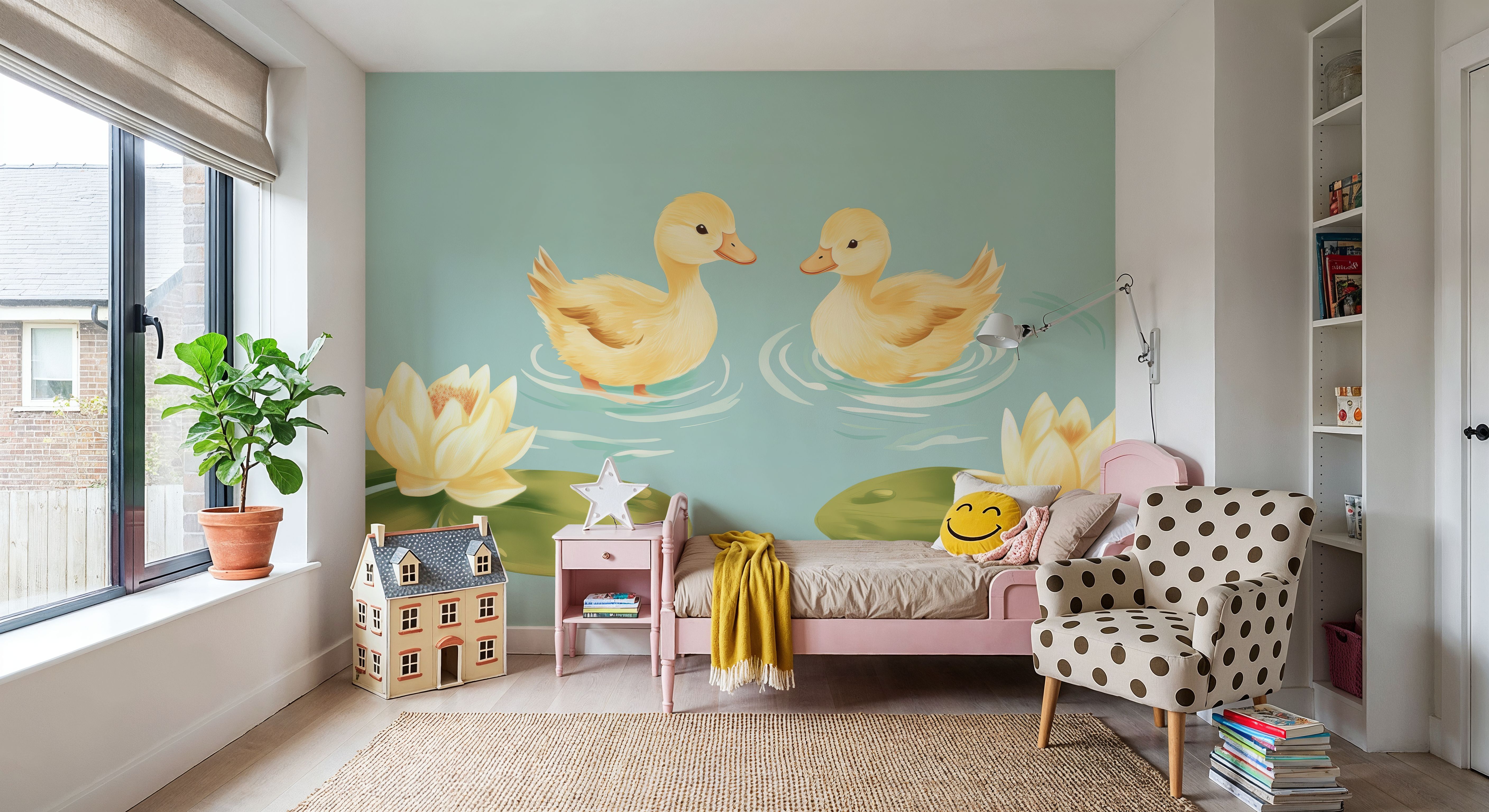 Lovable Ducklings, Wallpaper