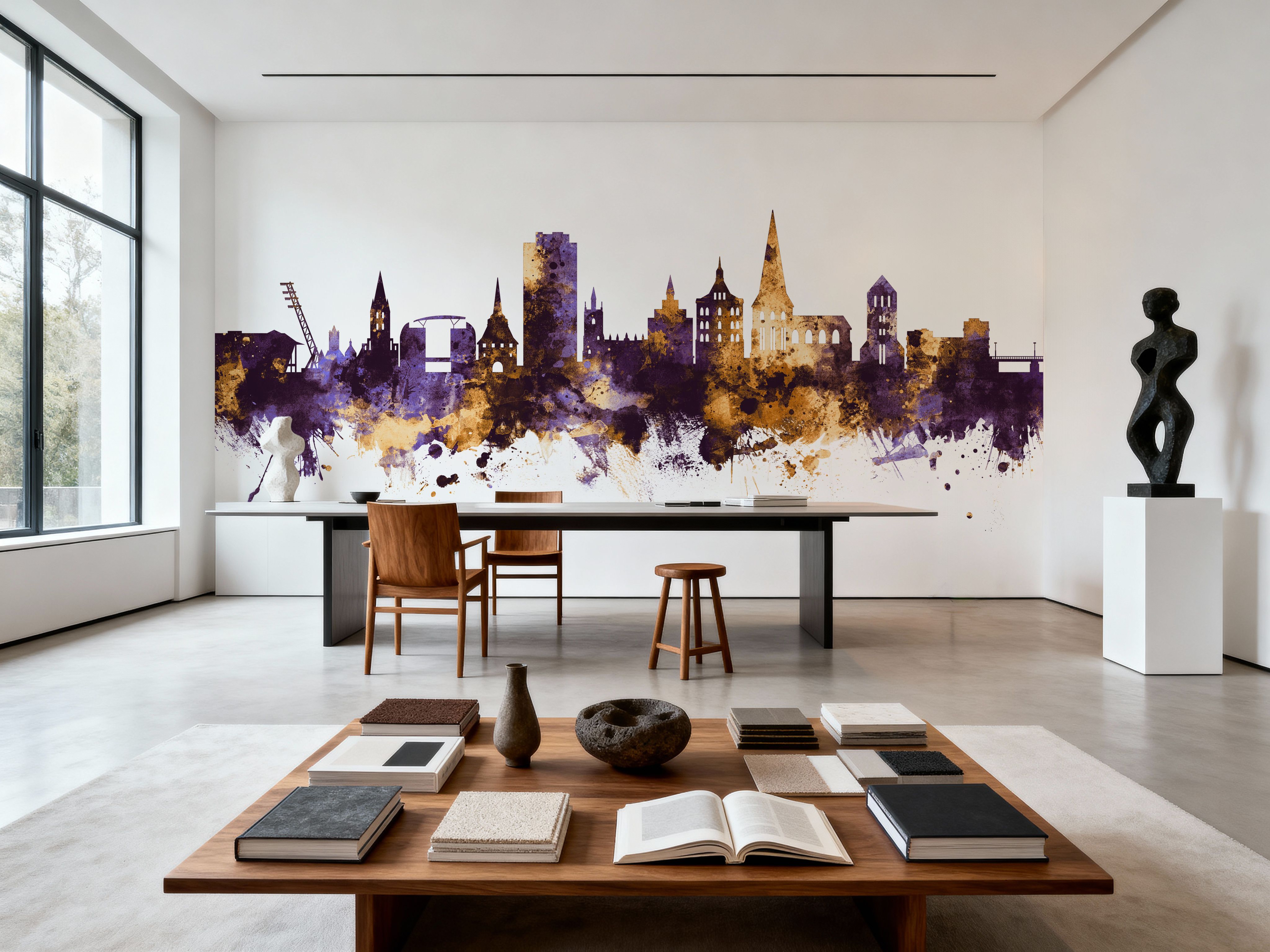 Rostock Germnay Skyline Purple & Gold