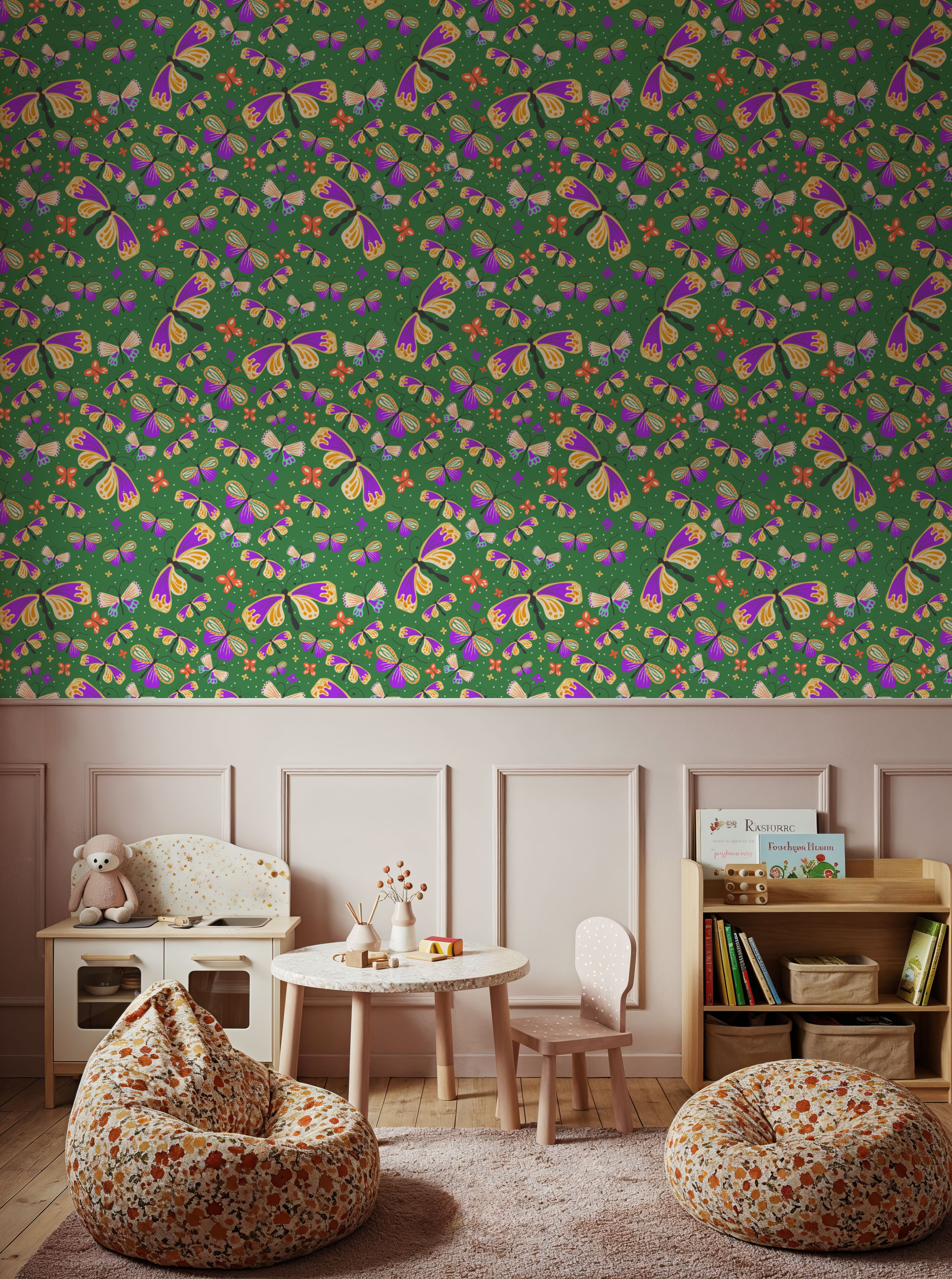 Butterfly Crowd, Green
