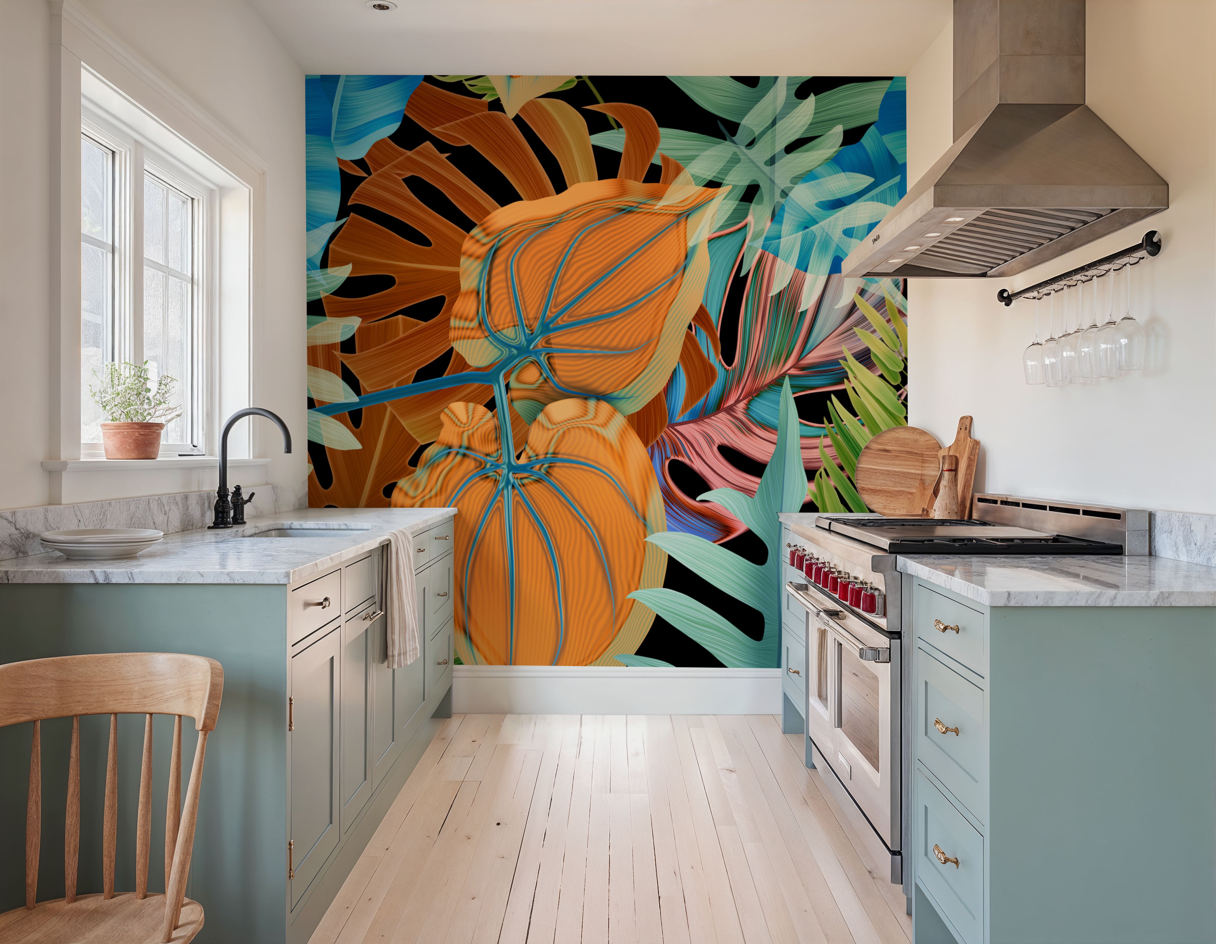 Stylish Tropic Mural