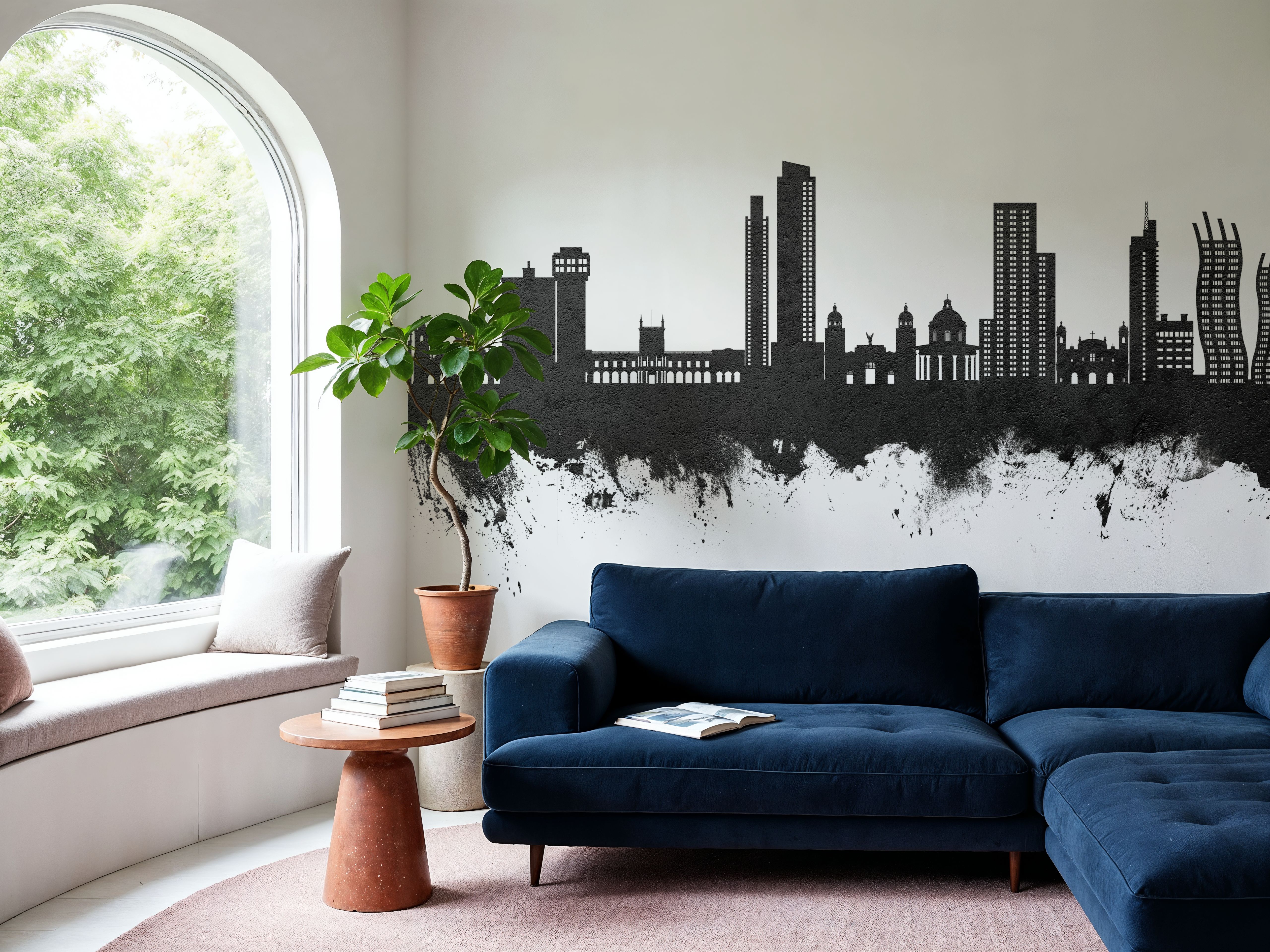 Asunción Paraguay Skyline Black & White