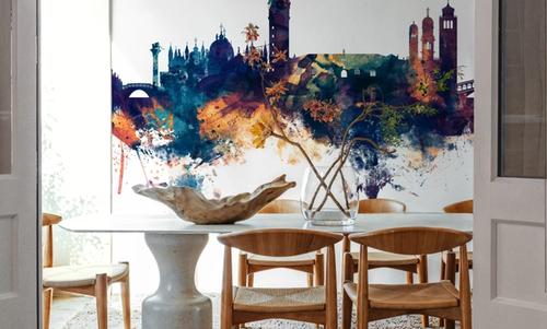 Venice Itay Skyline Blue & Bronze