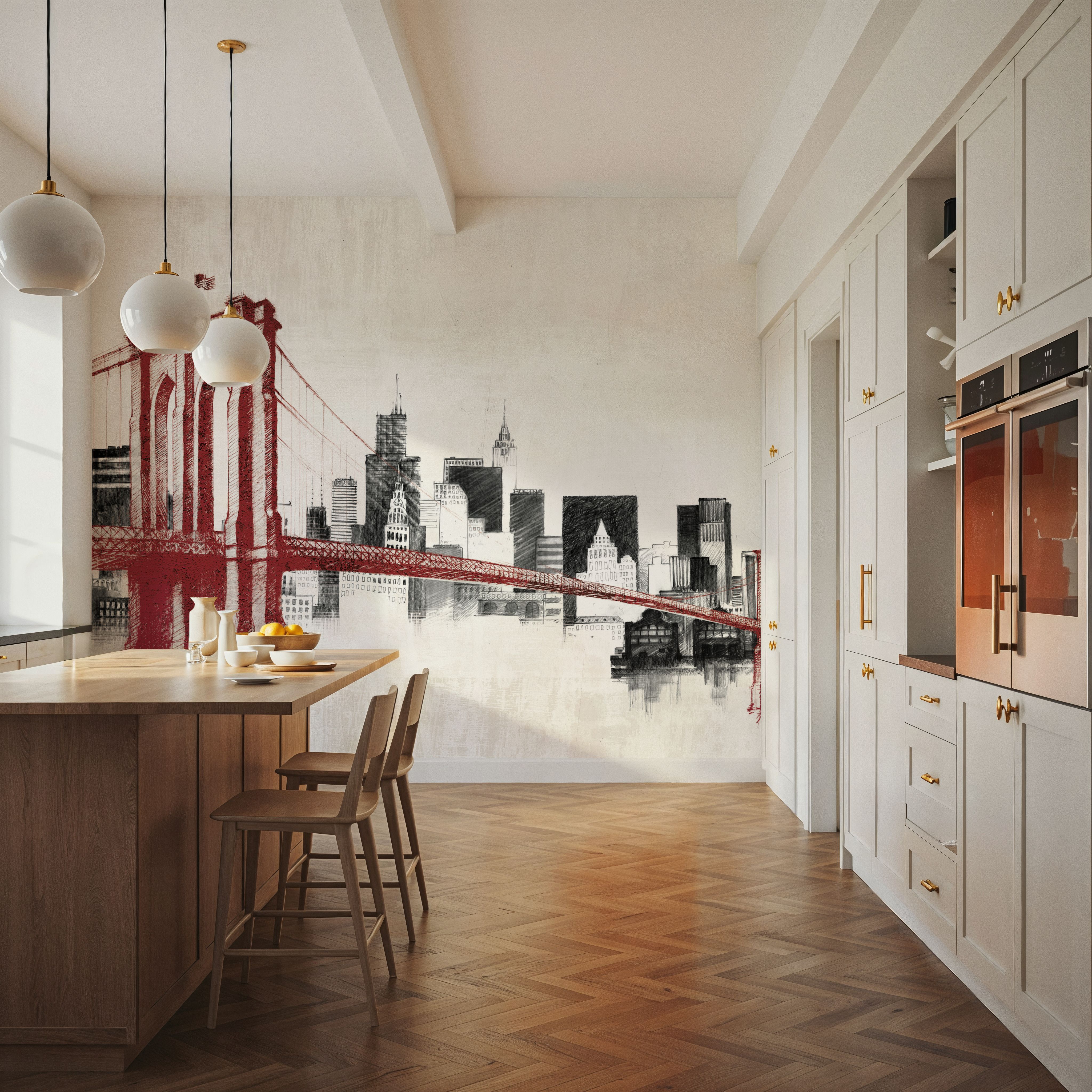 Skyline Crossing Red