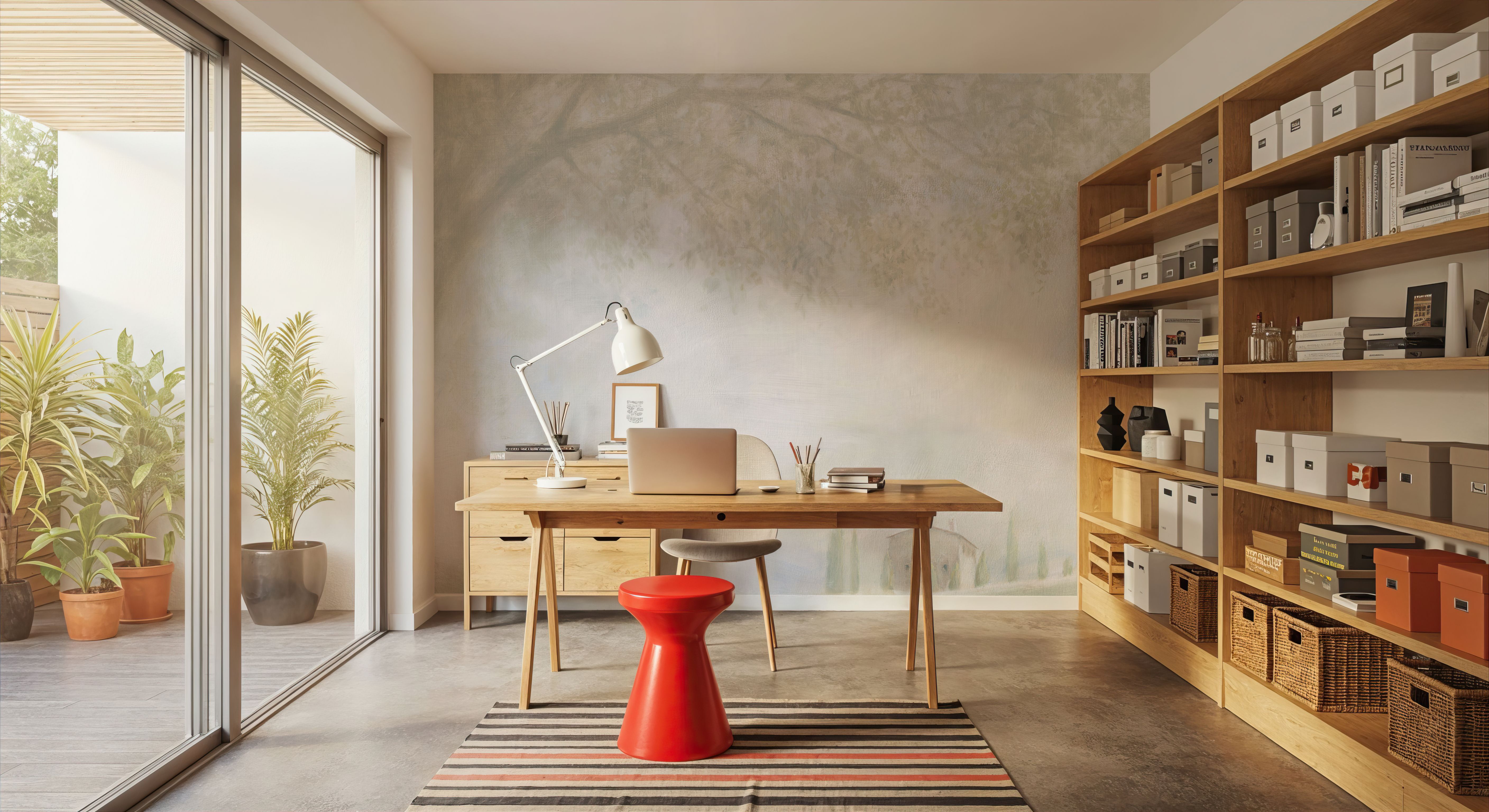 Misty Morning, Behang