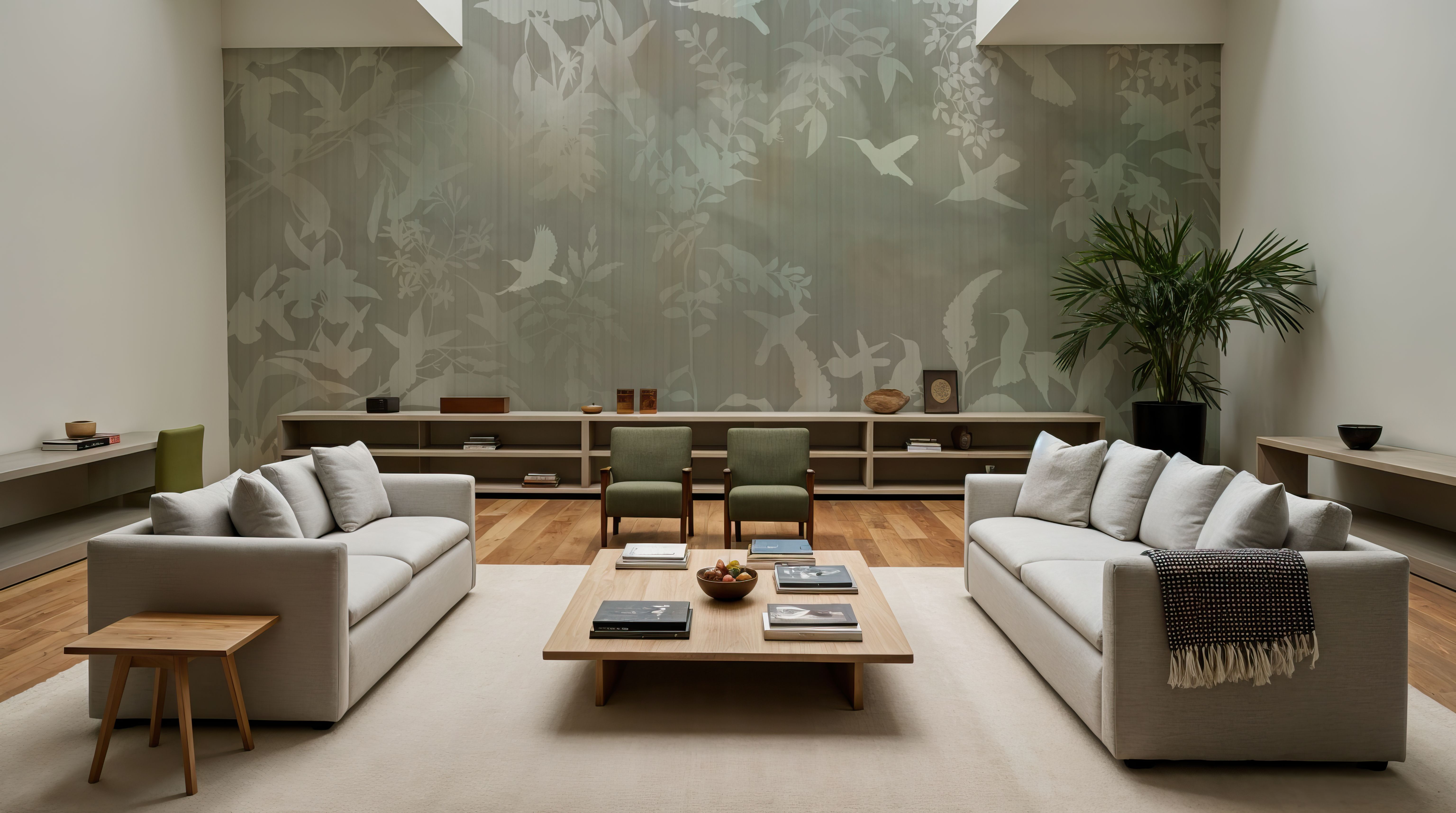 Birds in the Fog Yellow