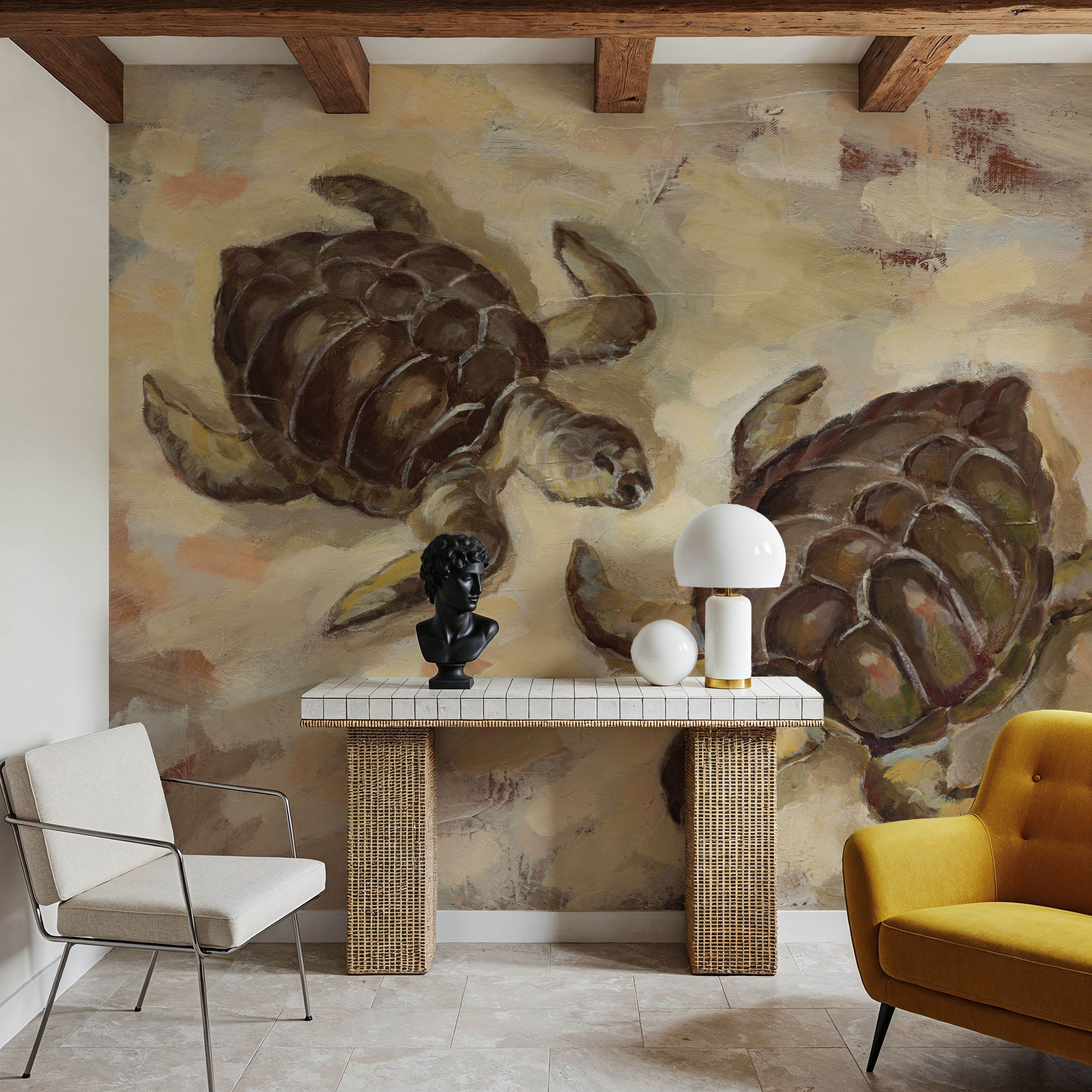 Sea Turtles on the Sand