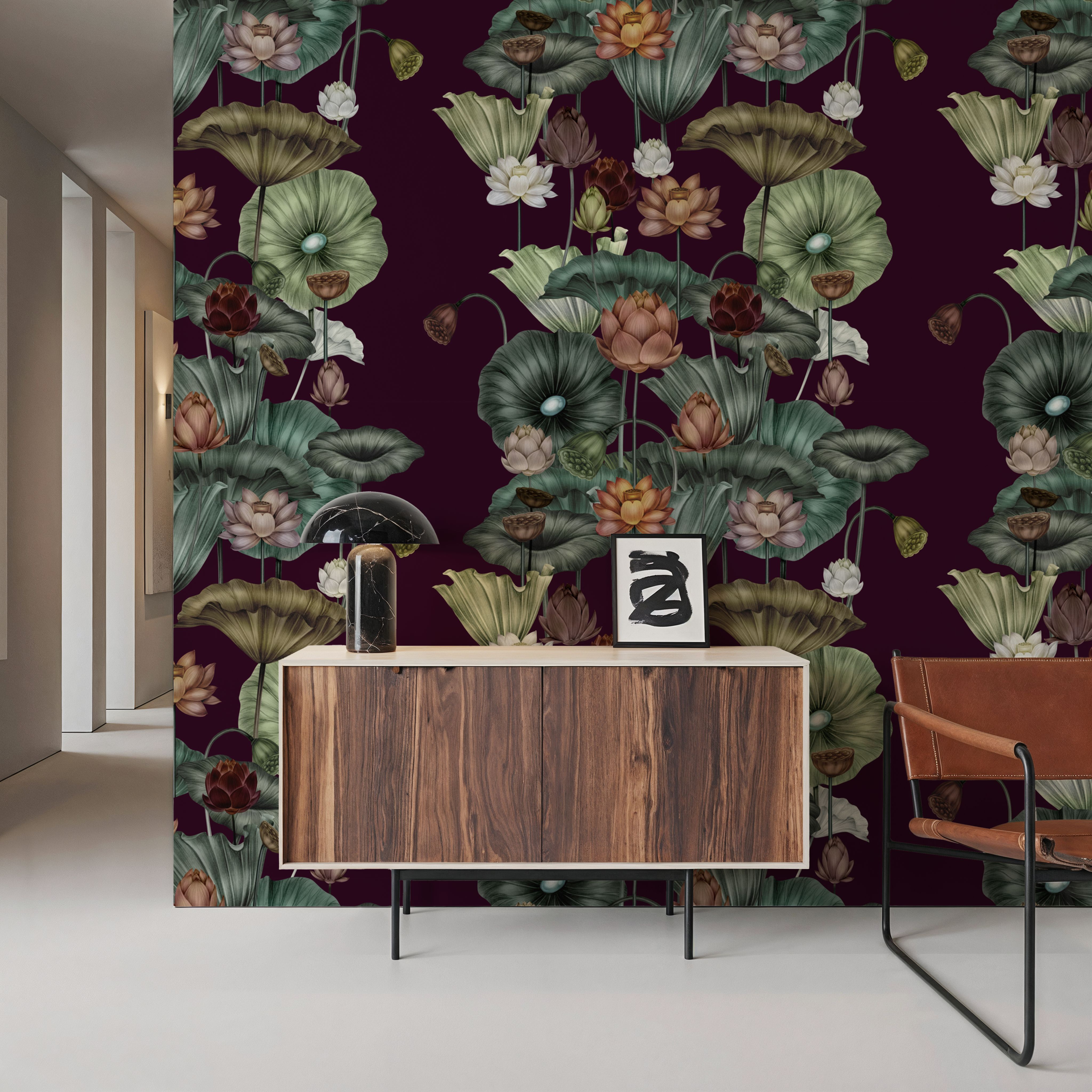 Magical Lotus, Burgundy