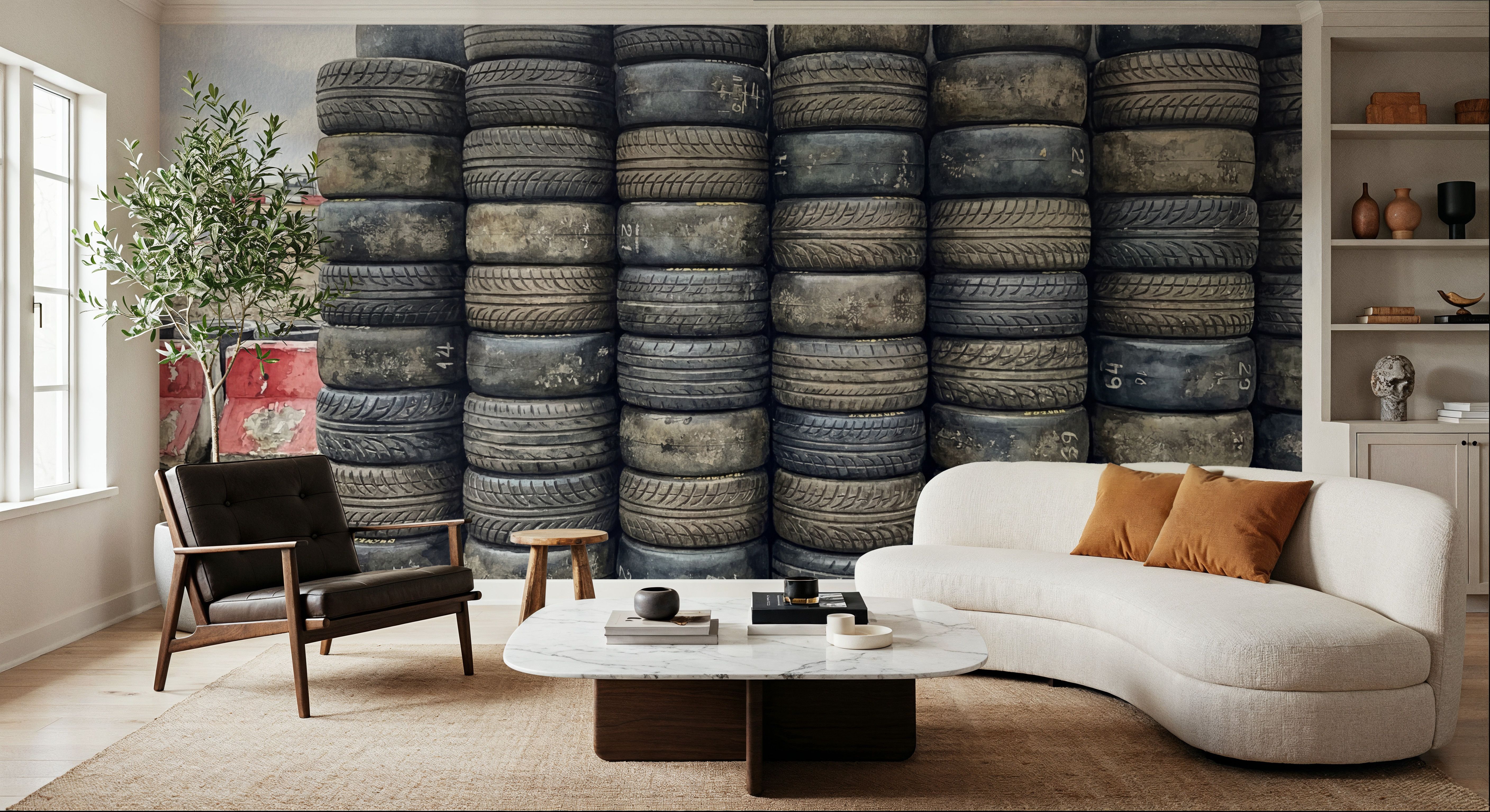 Tire Wall - Stacked Series