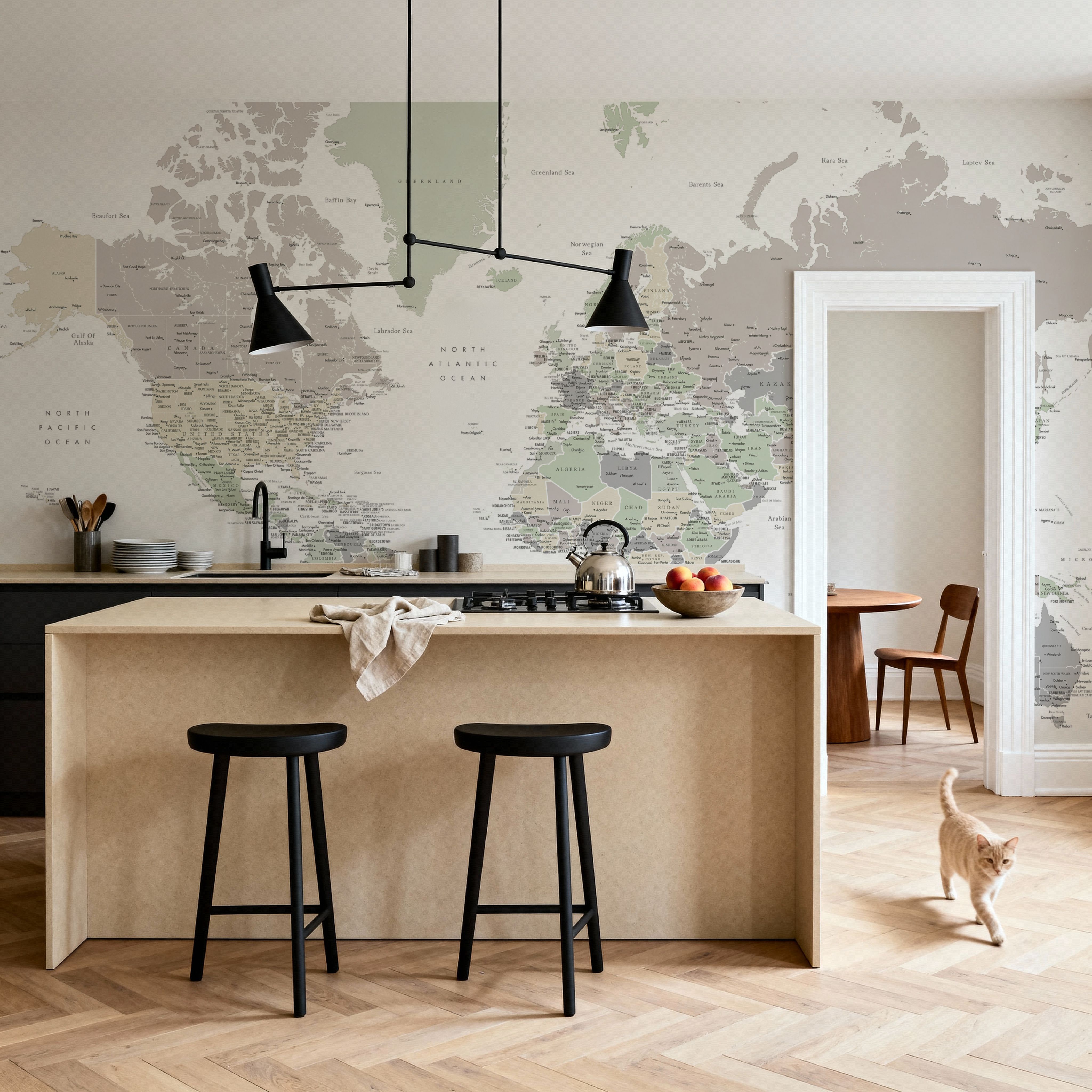 World Map Cities - Anouk