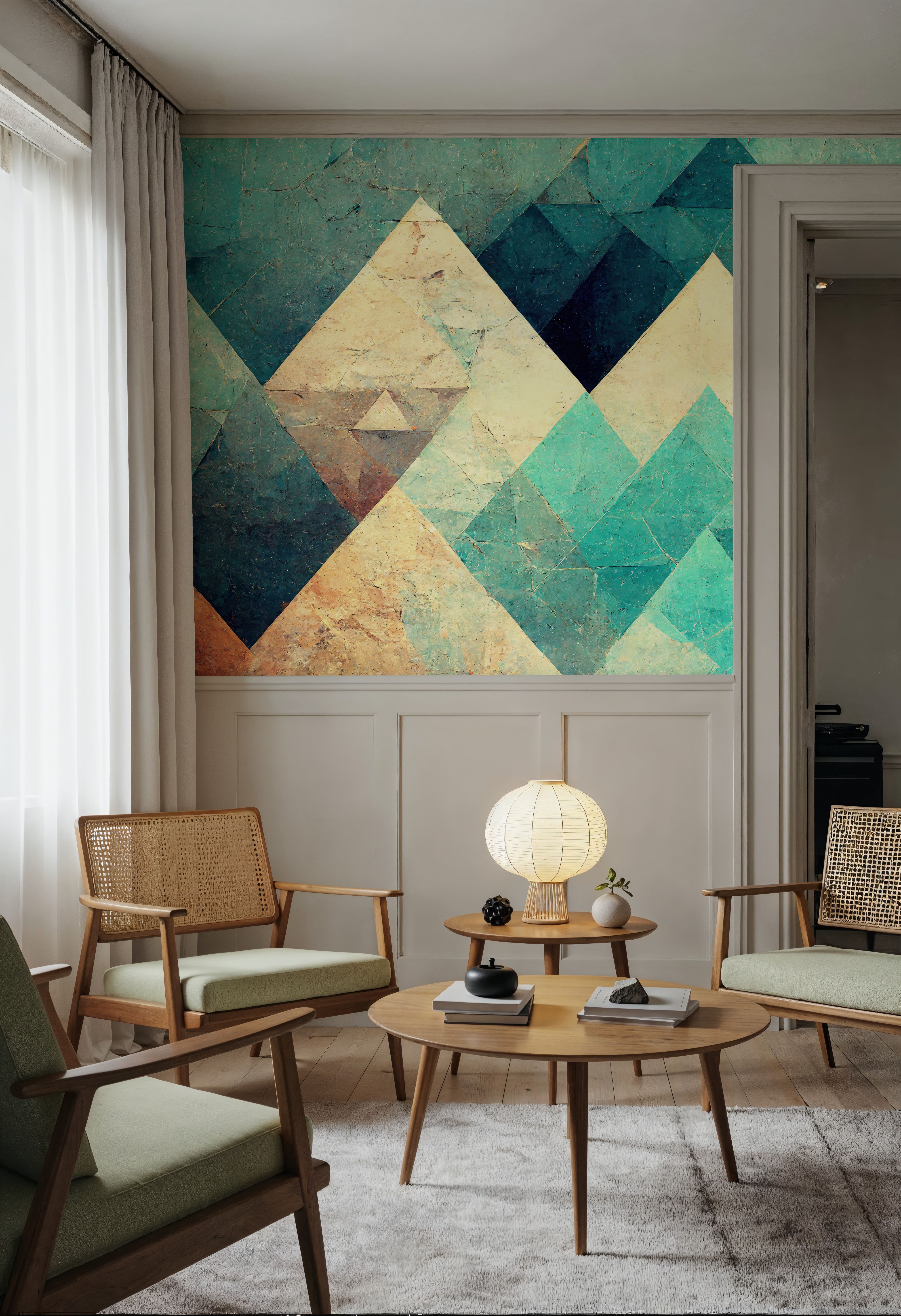 Reduced Mountains Turquoise