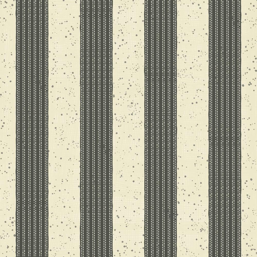 Ticking Awning Stripes, Liquorice