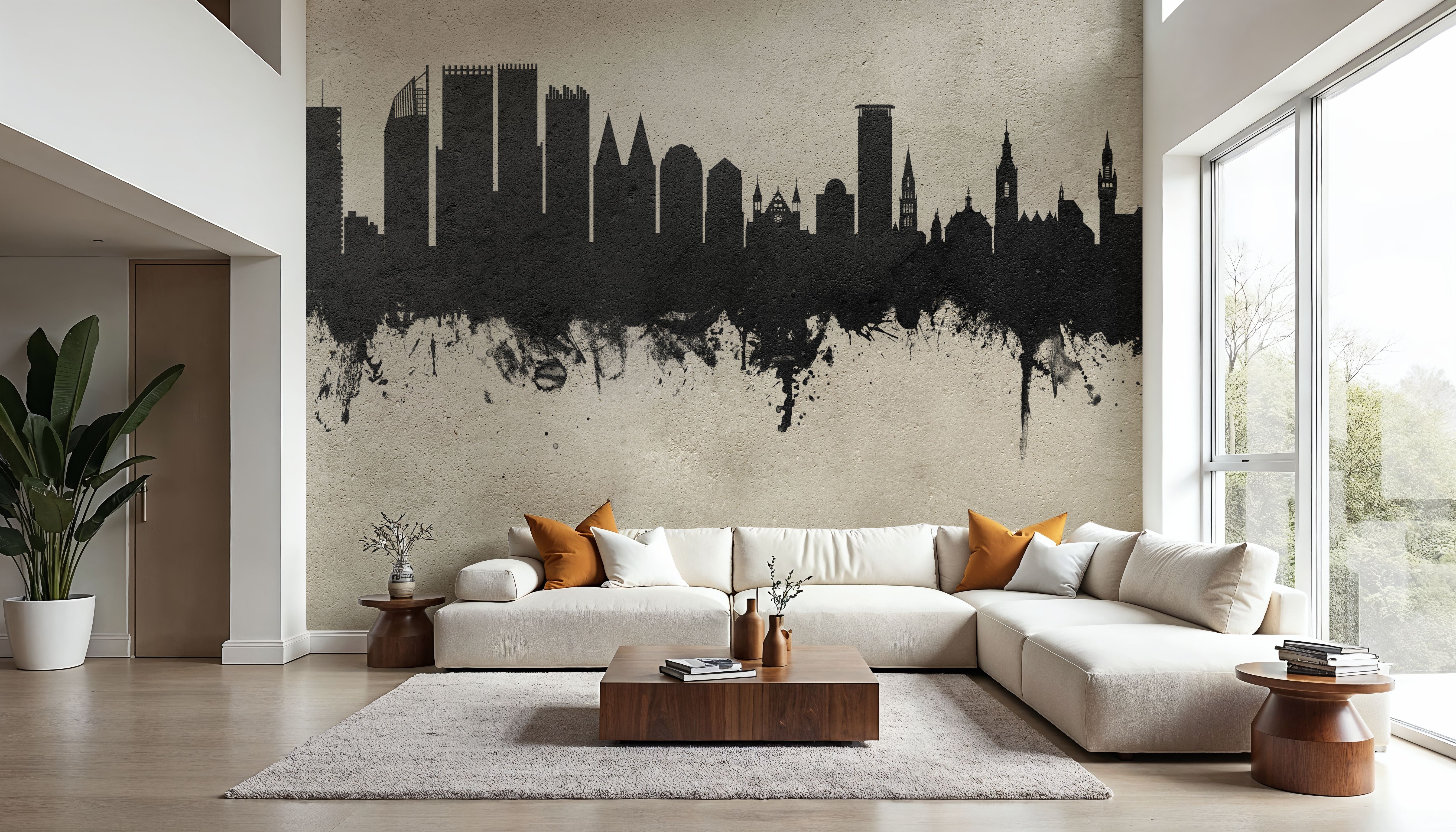 The Hauge Netherlands Skyline Concrete