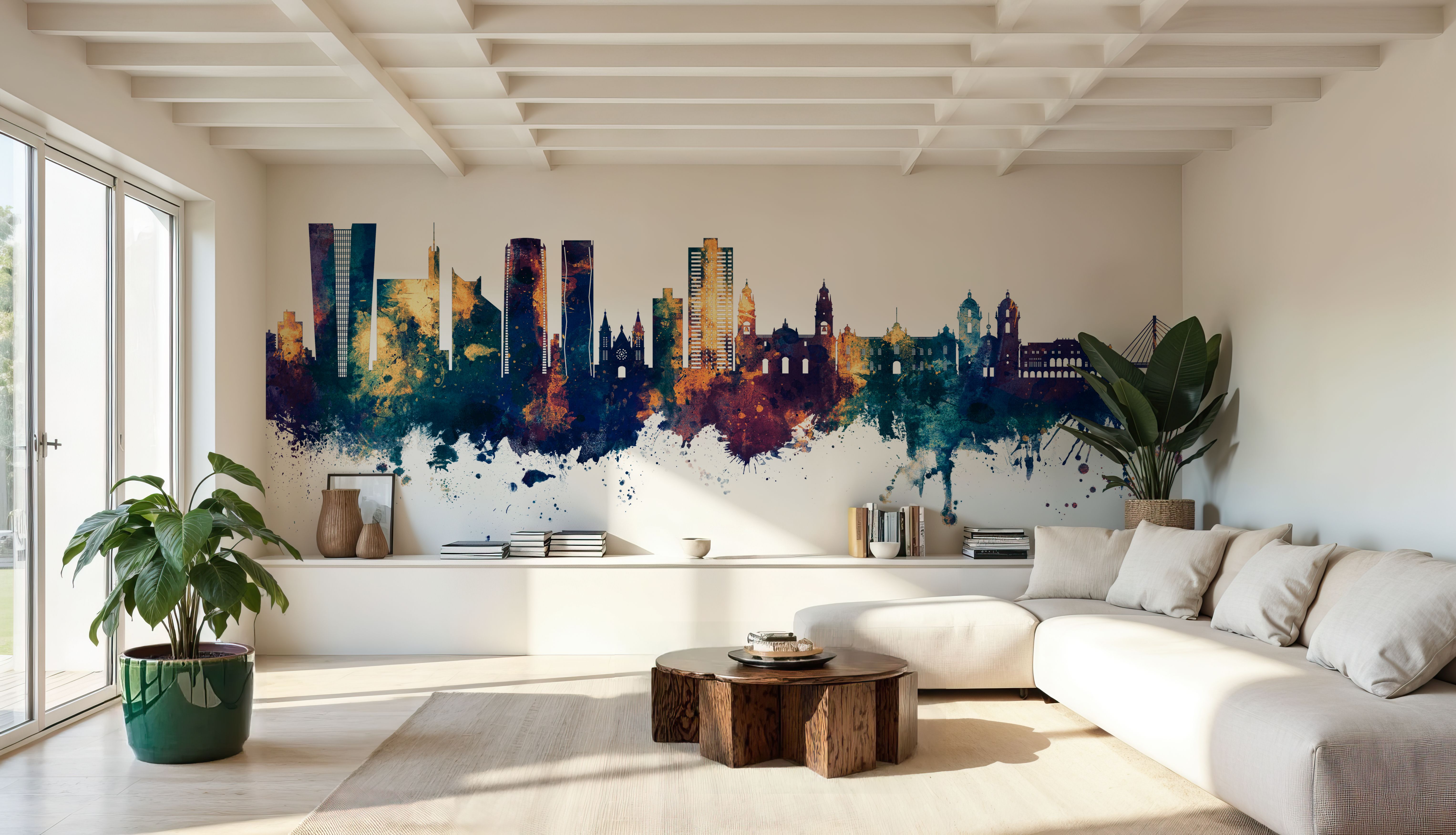 Lima Peru Skyline Blue & Bronze