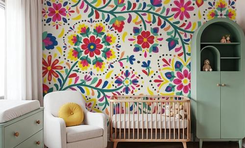 Floral Fiesta White I