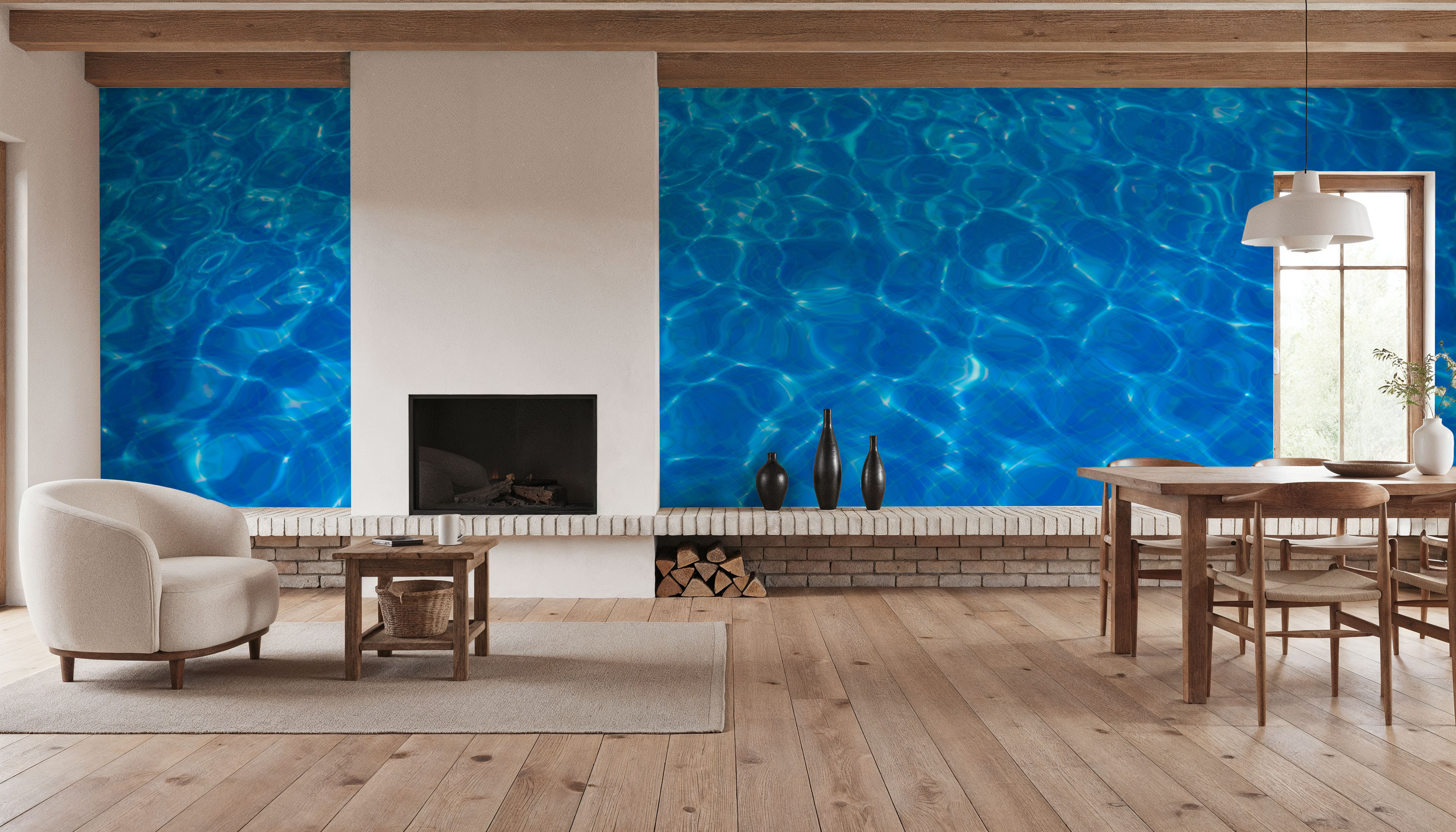 Blue Tiles Swimming
