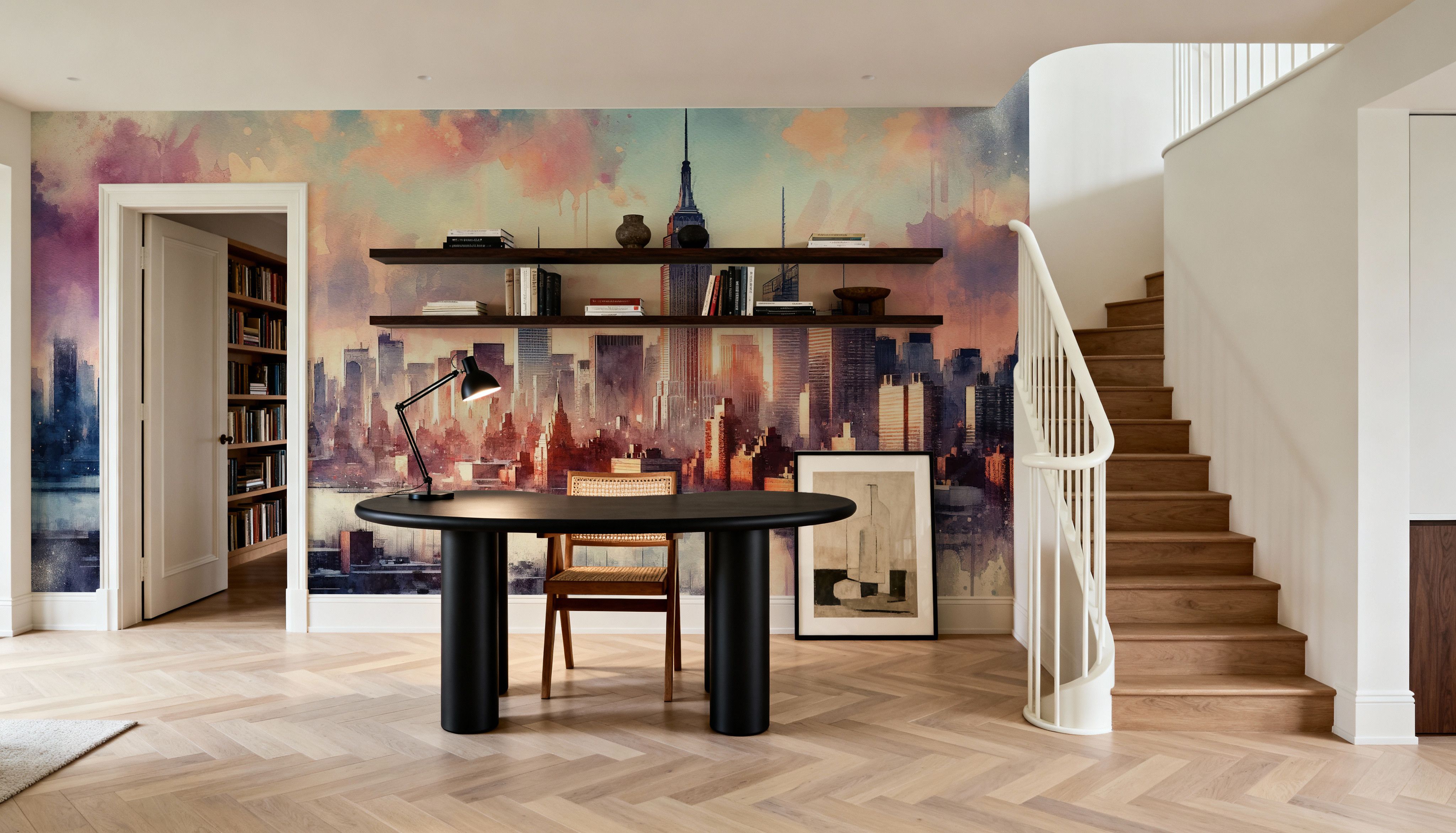 Sunset Hues Over NYC