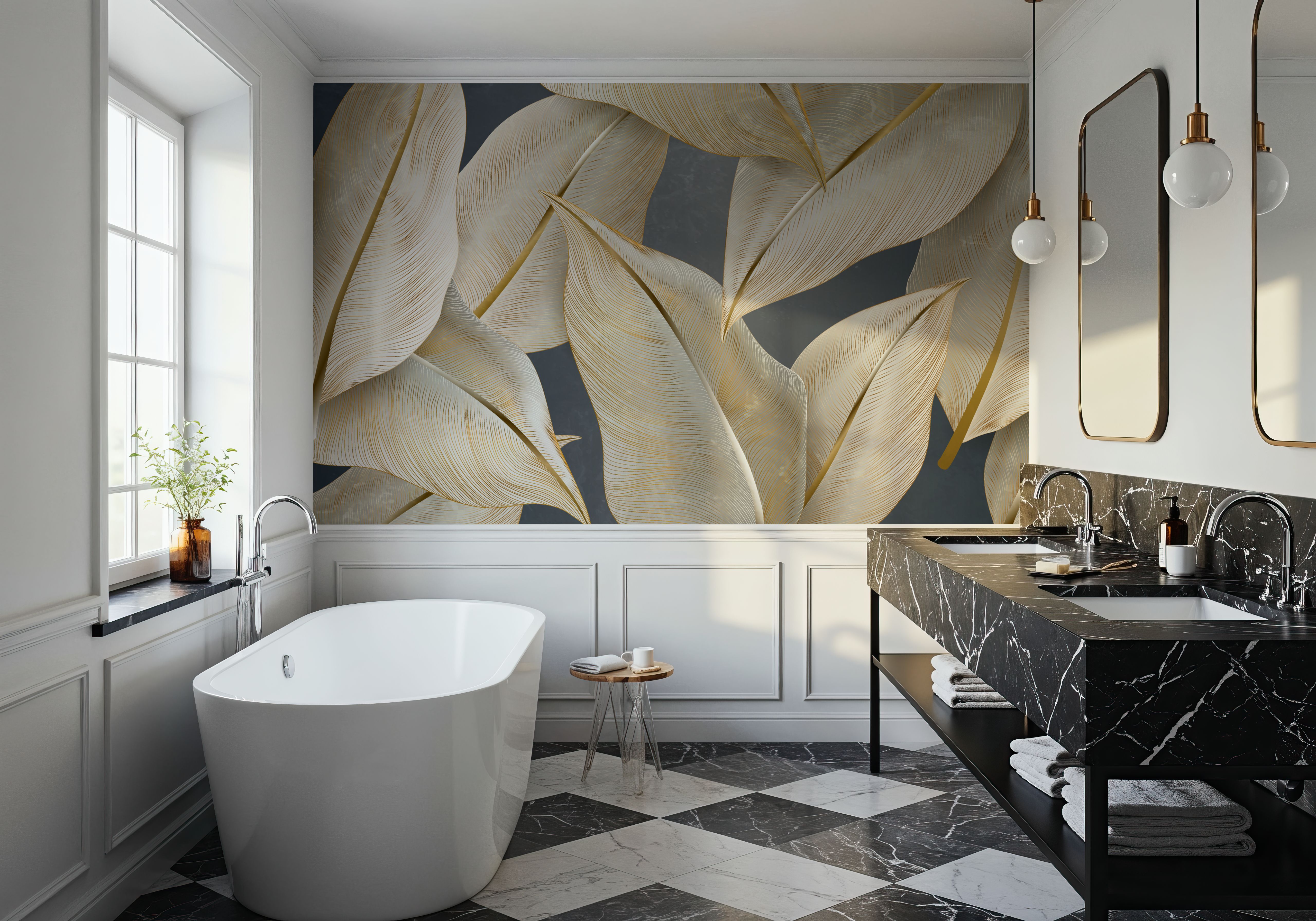 Art Palms Study, Wallpaper