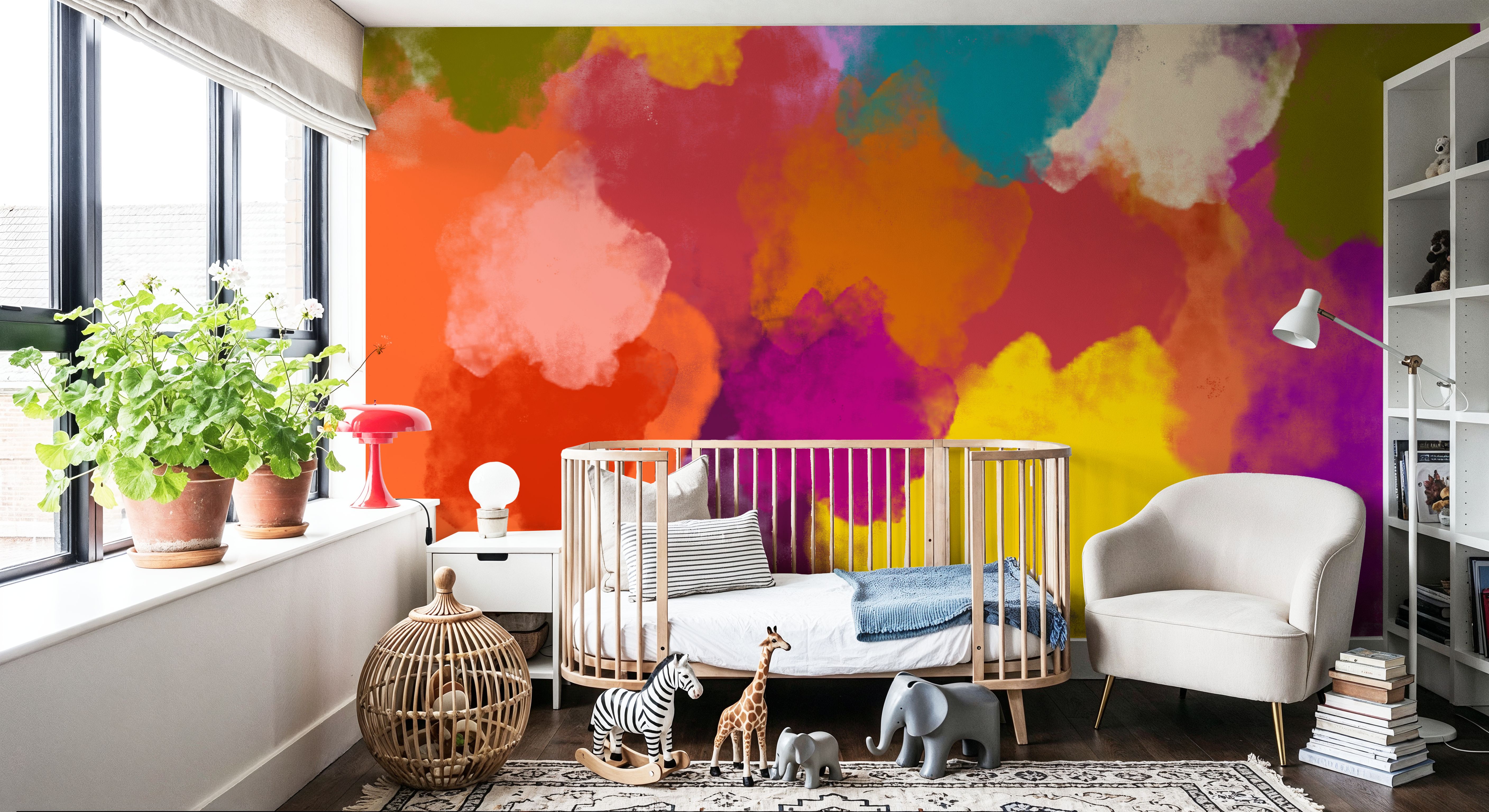 Wall Mural - Perfume of Montmartre - Abstract mural wallpaper - Living room - Wallism US - Premium, Textured or Peel & Stick