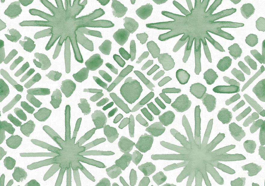 Paradise Splash Dark Green