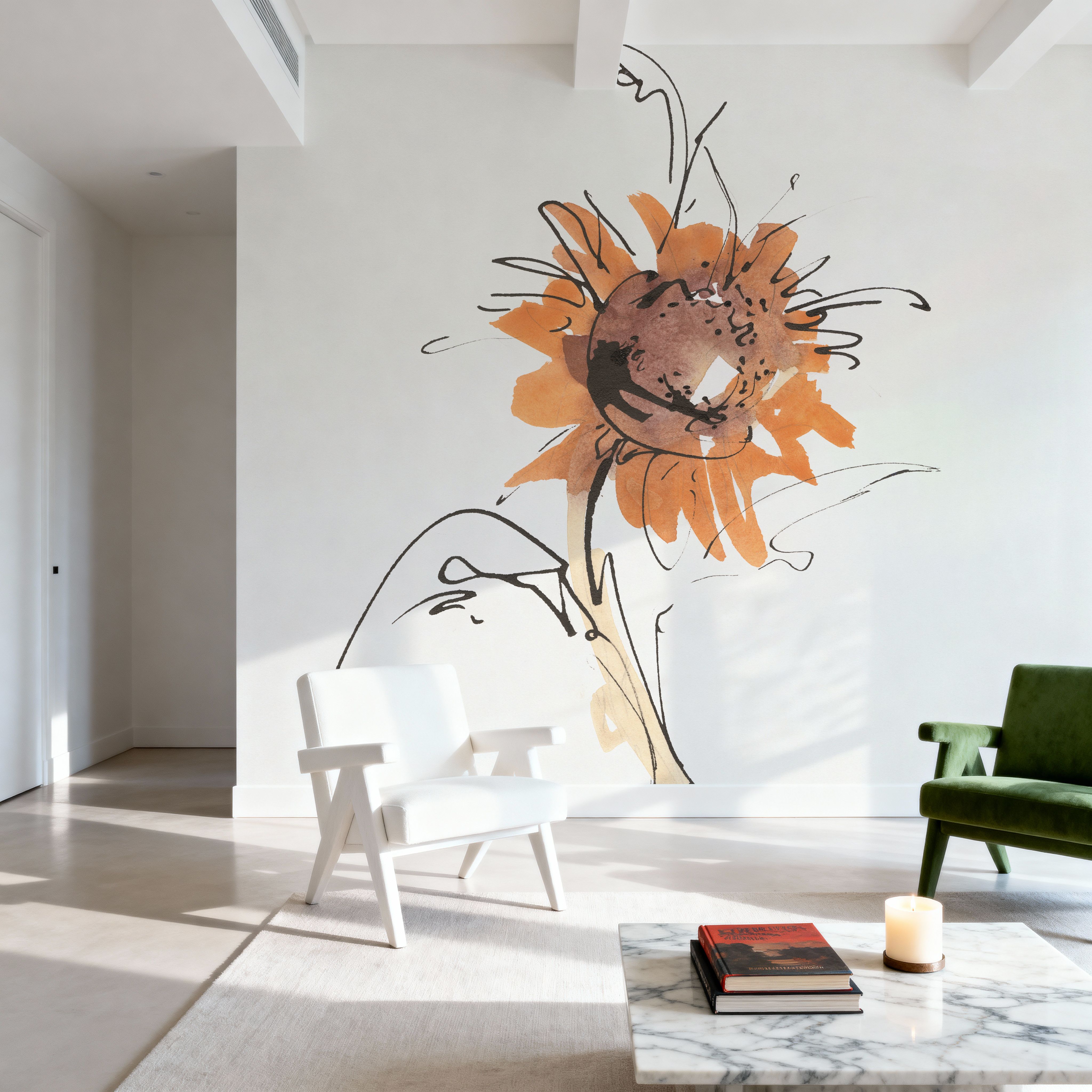 Apricot Sunflower IV