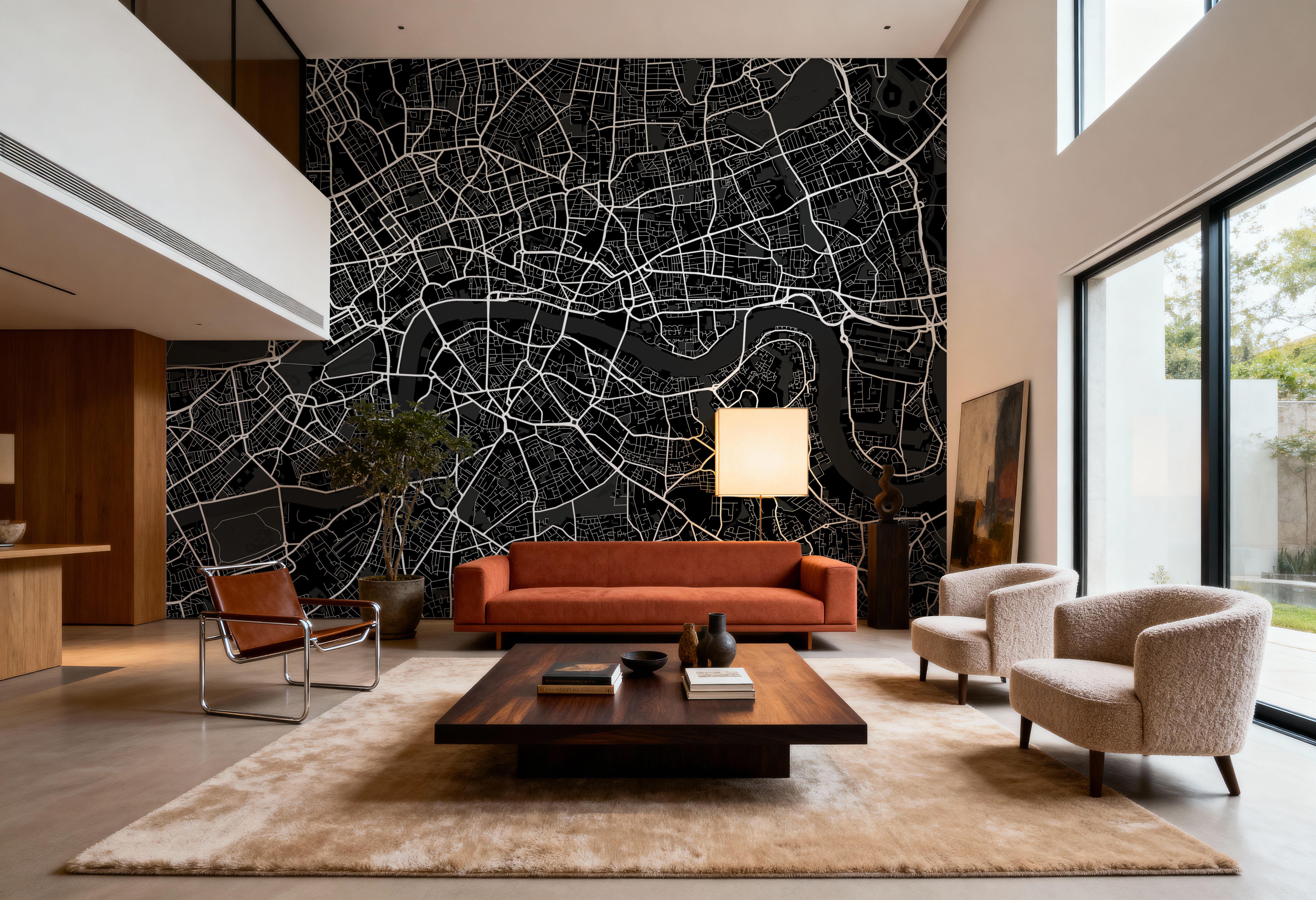 Central London Black, Wallpaper