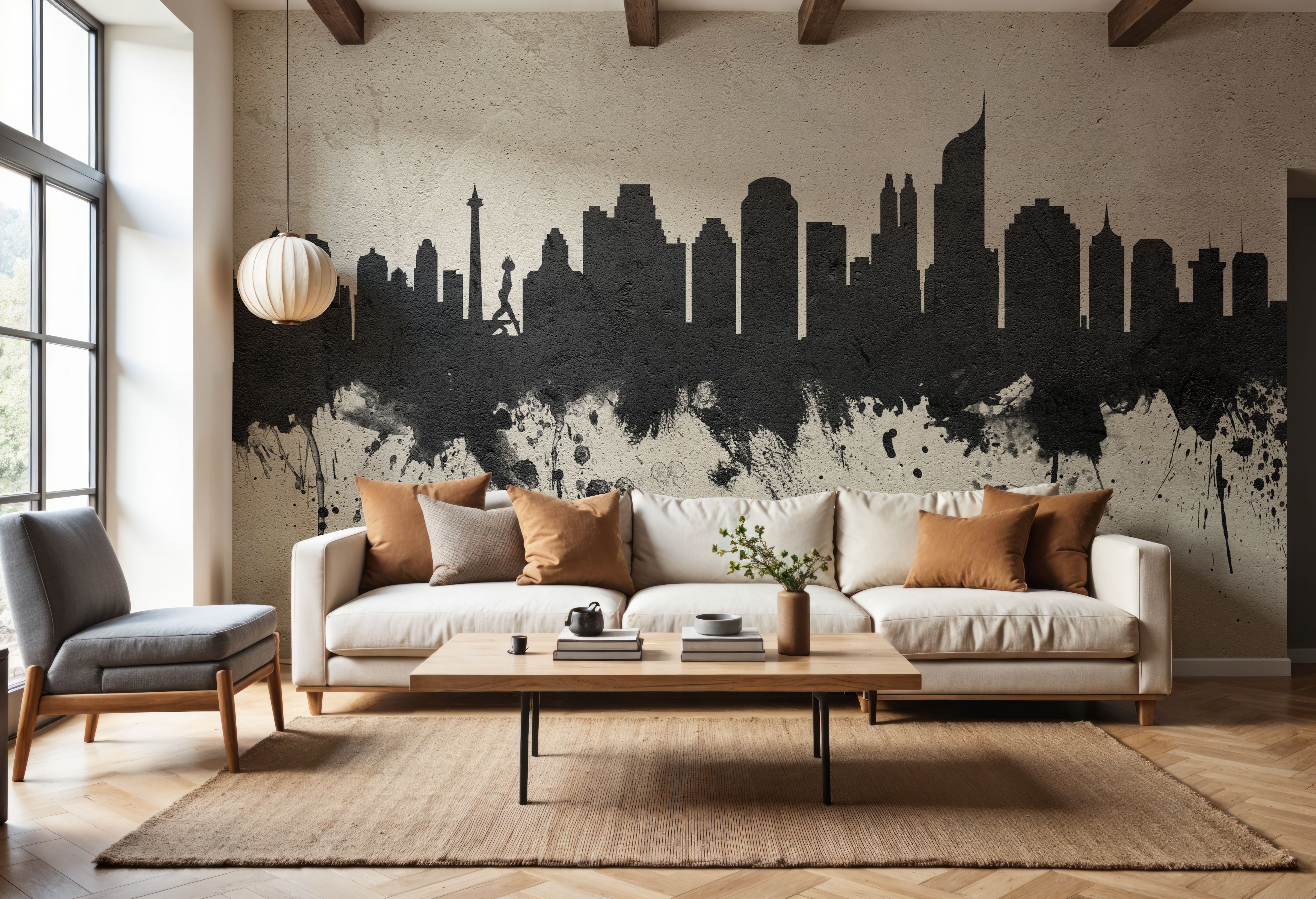 Jakarta Skyline Indonesia Concrete