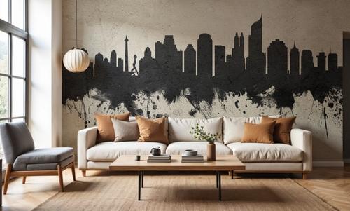 Jakarta Skyline Indonesia Concrete