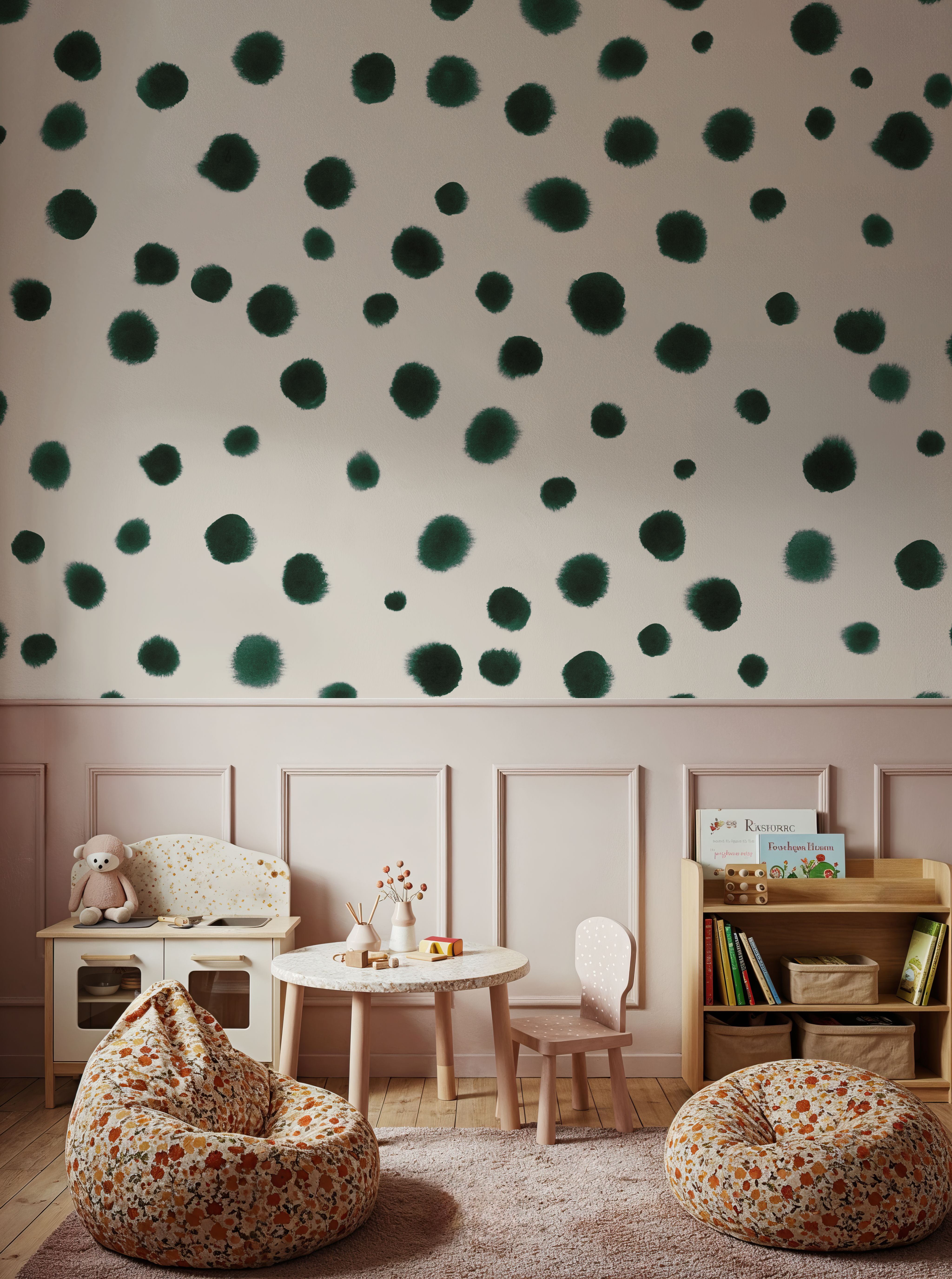 Dalmatian, Bottle Green