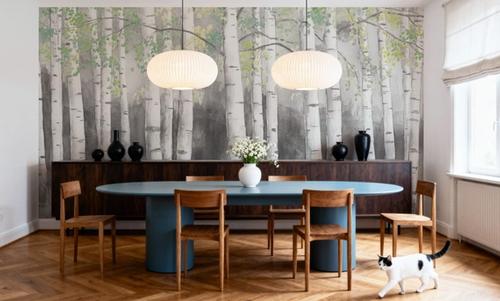 Soft Birches Charcoal