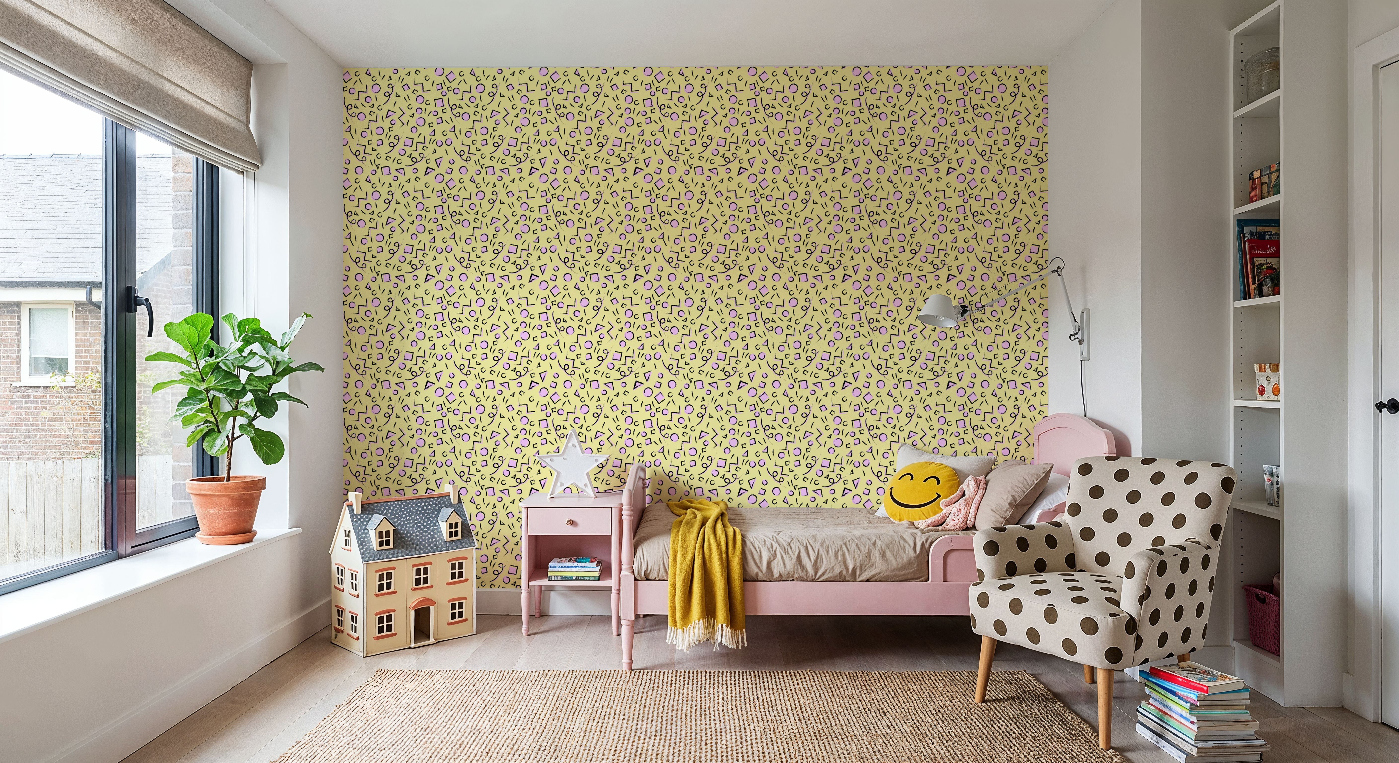 90's Confetti, Parchment Yellow