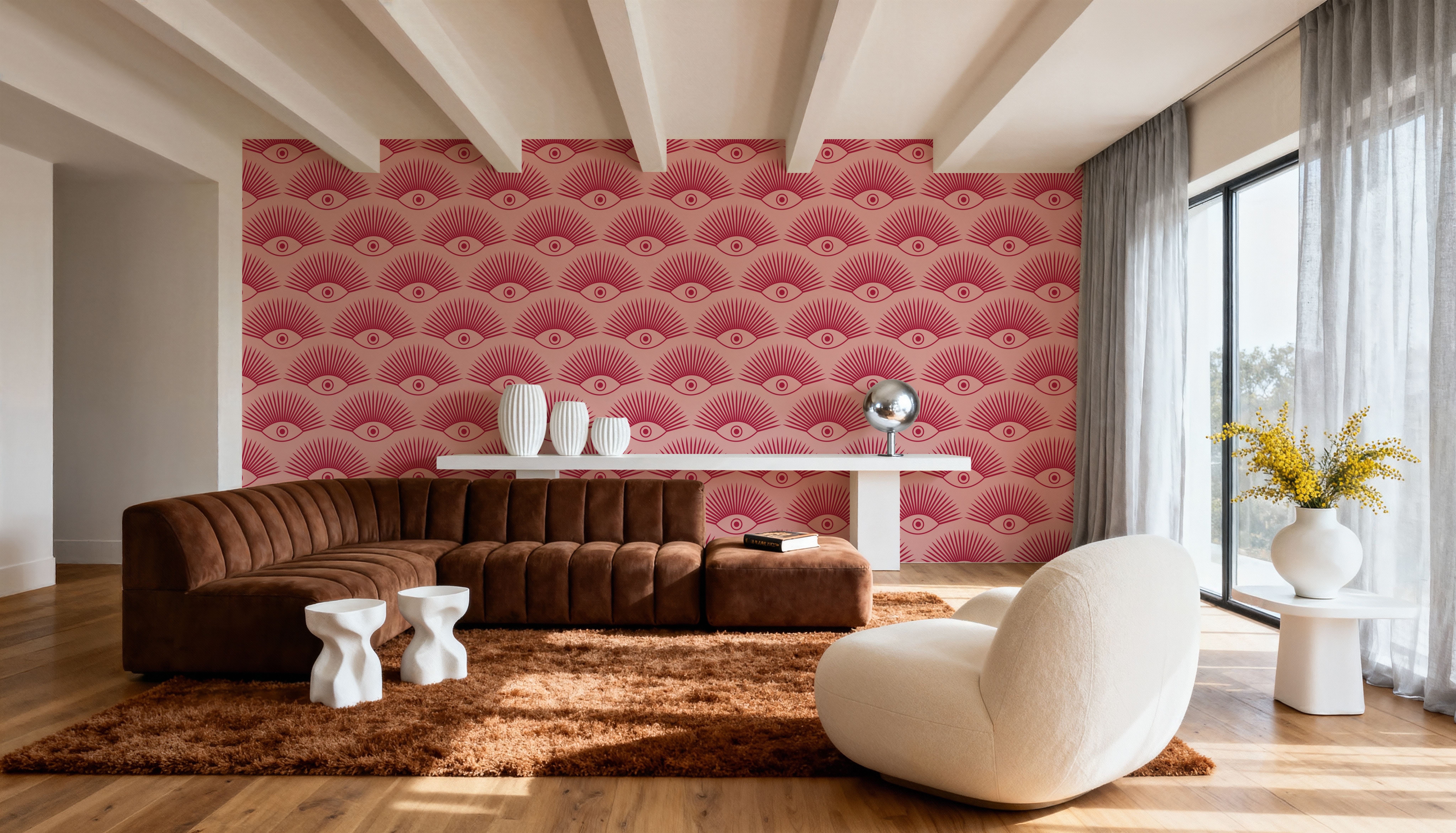 Art Deco Eye, Pink