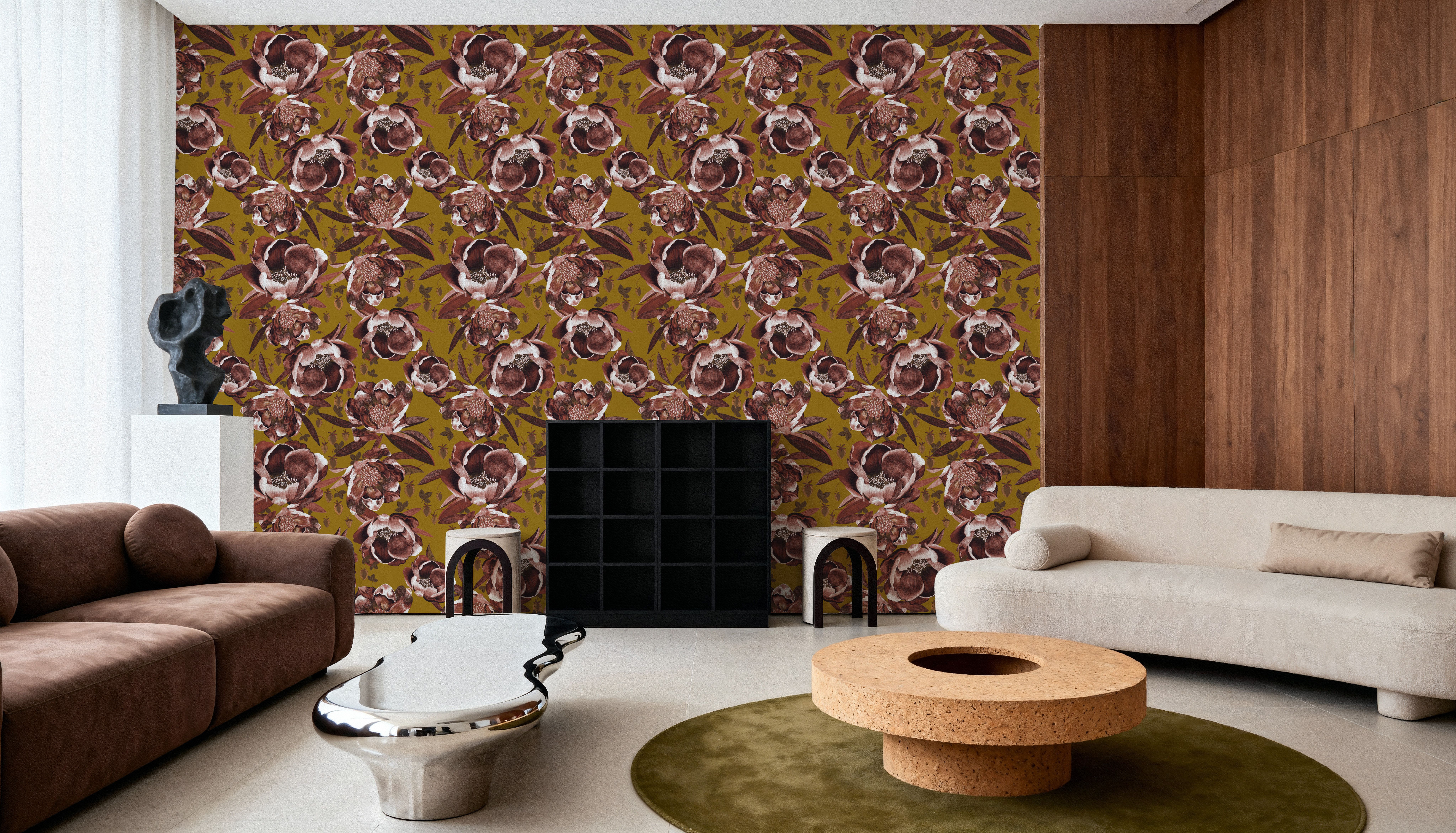 Pop Peonies, Rust & Mustard