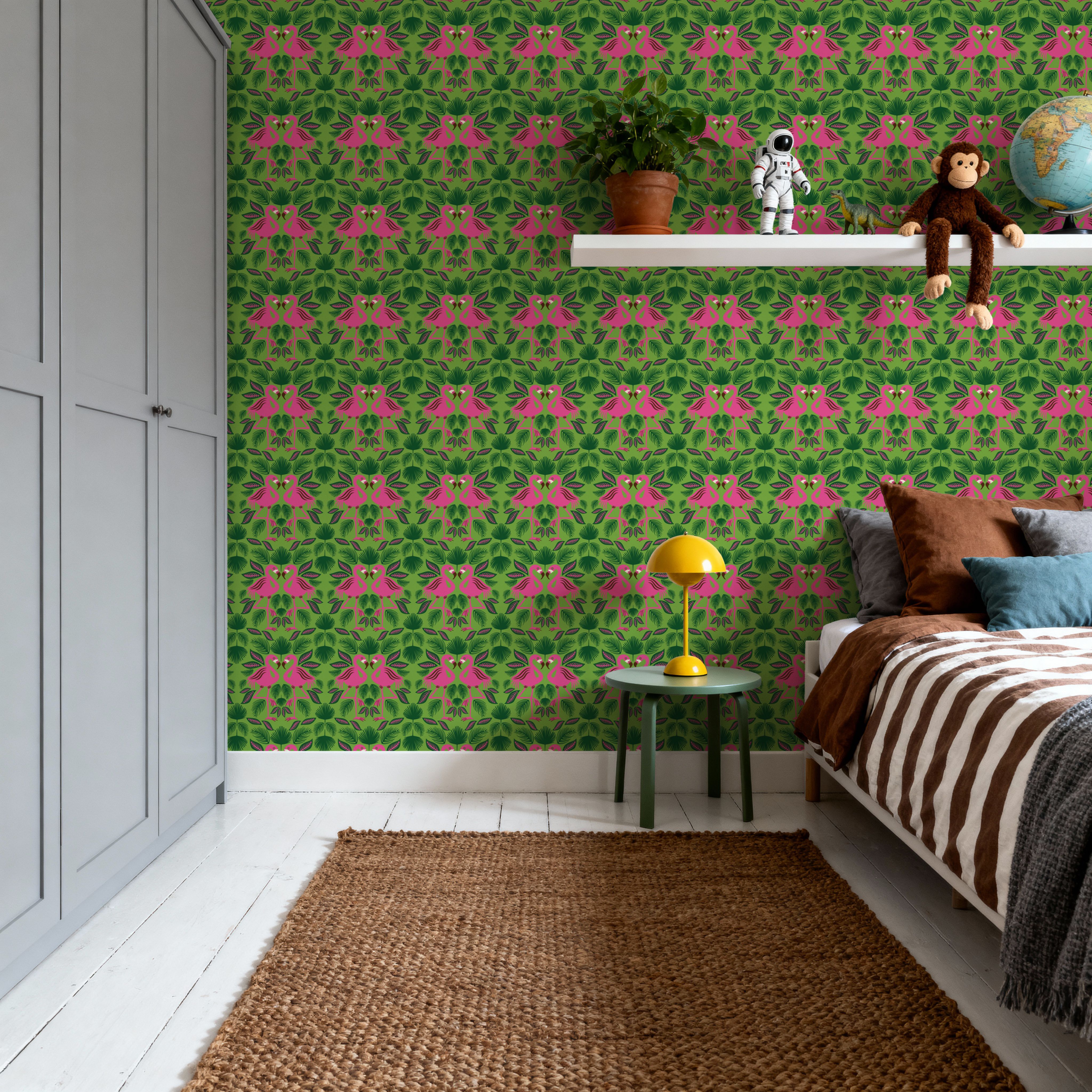 Flamingo Friends, Tapeten