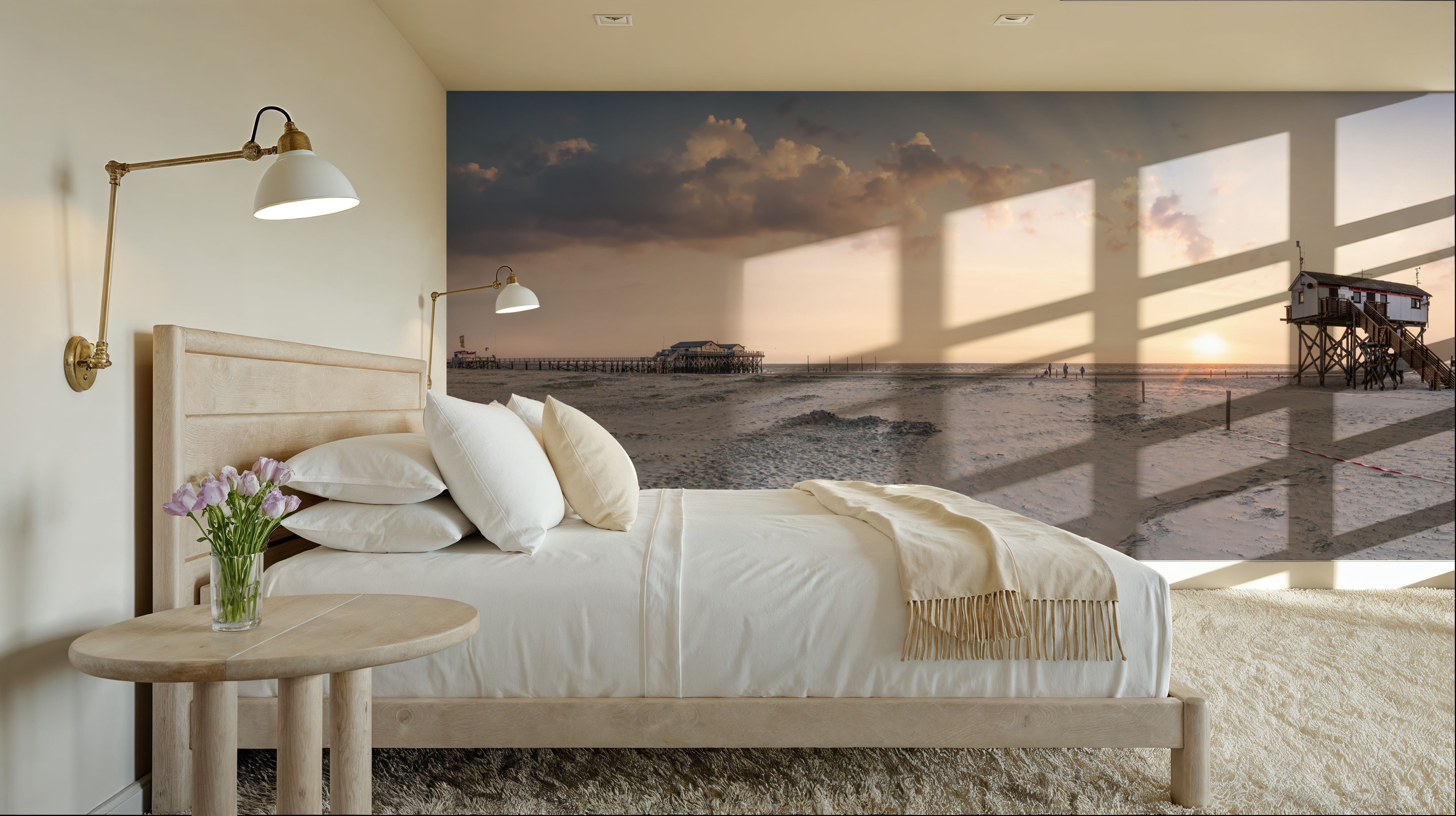 Stilt House Sunrise, Papier peint