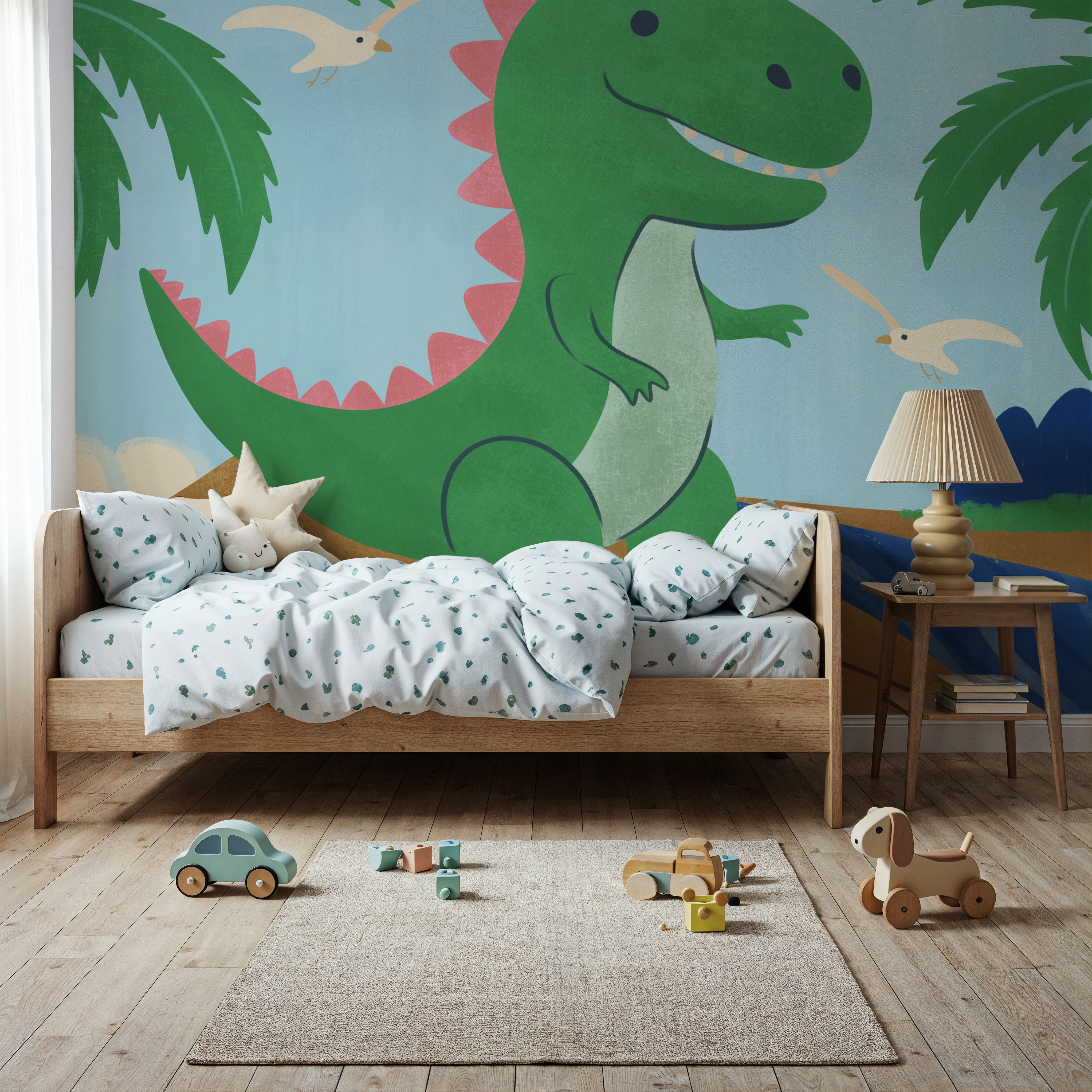 Surfing Baby Dino