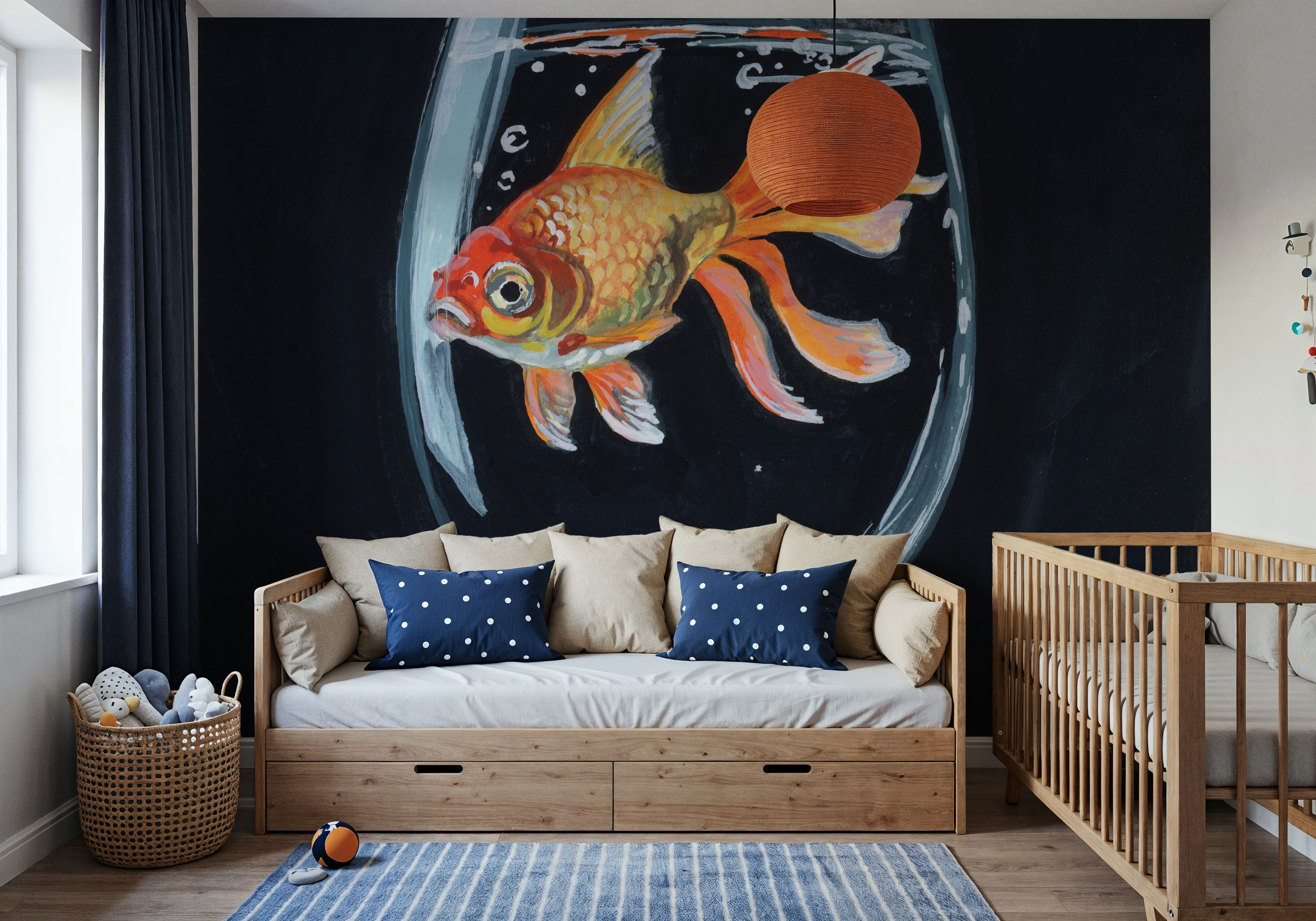 Goldfish In Wine Glass