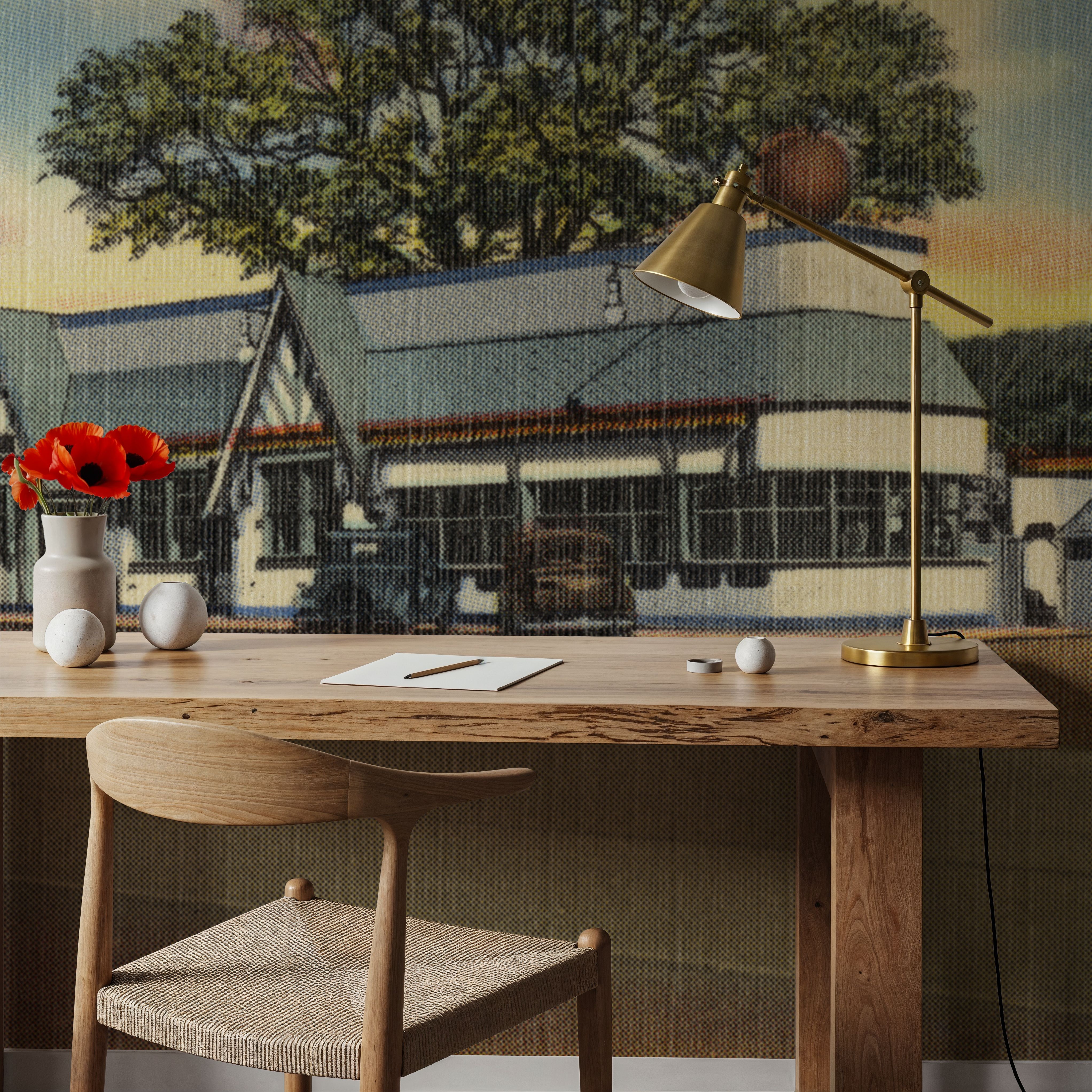 Greetings from Red Apple Rest - Screenprint Postcard