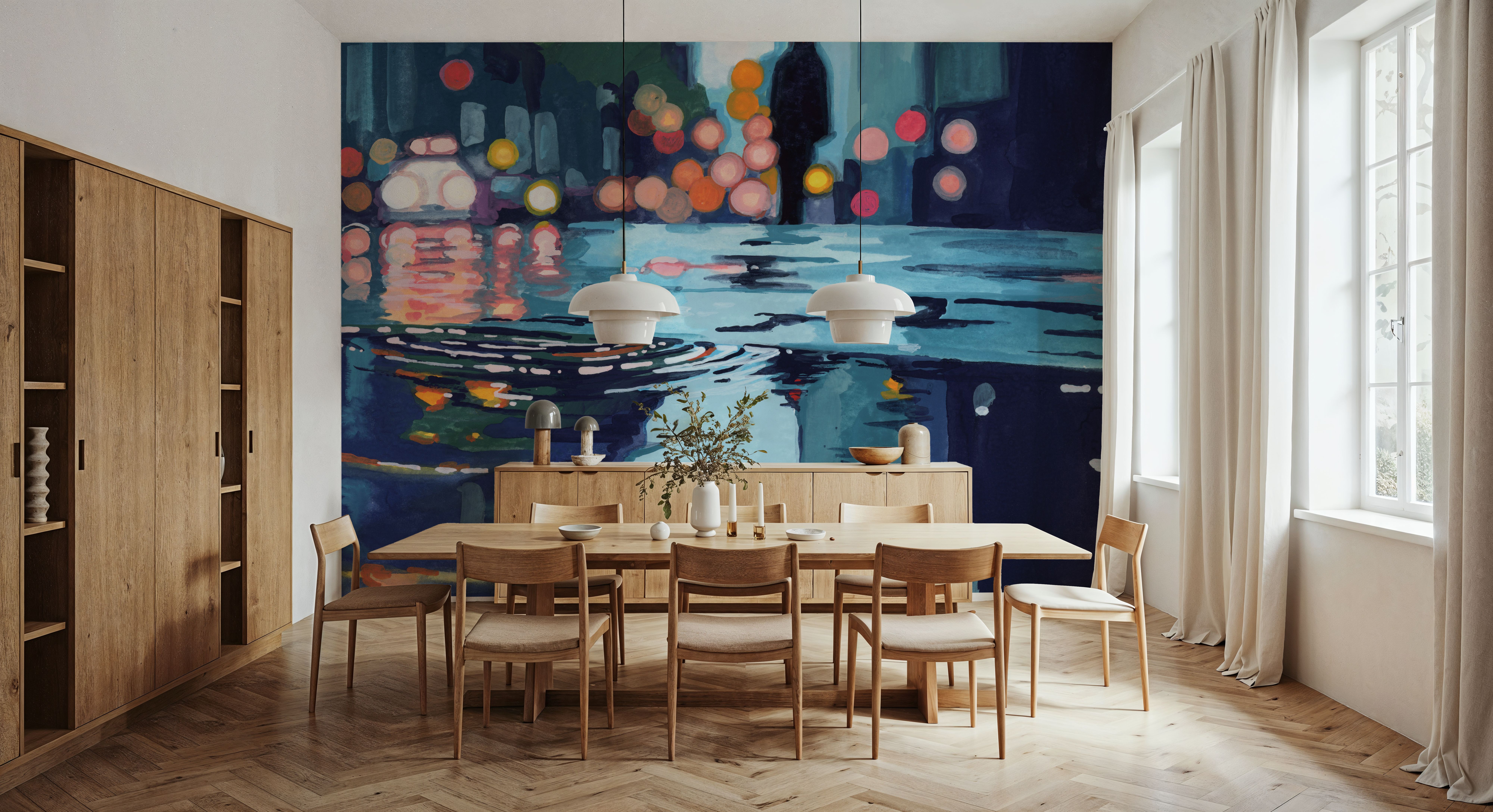 City Puddles After Storm