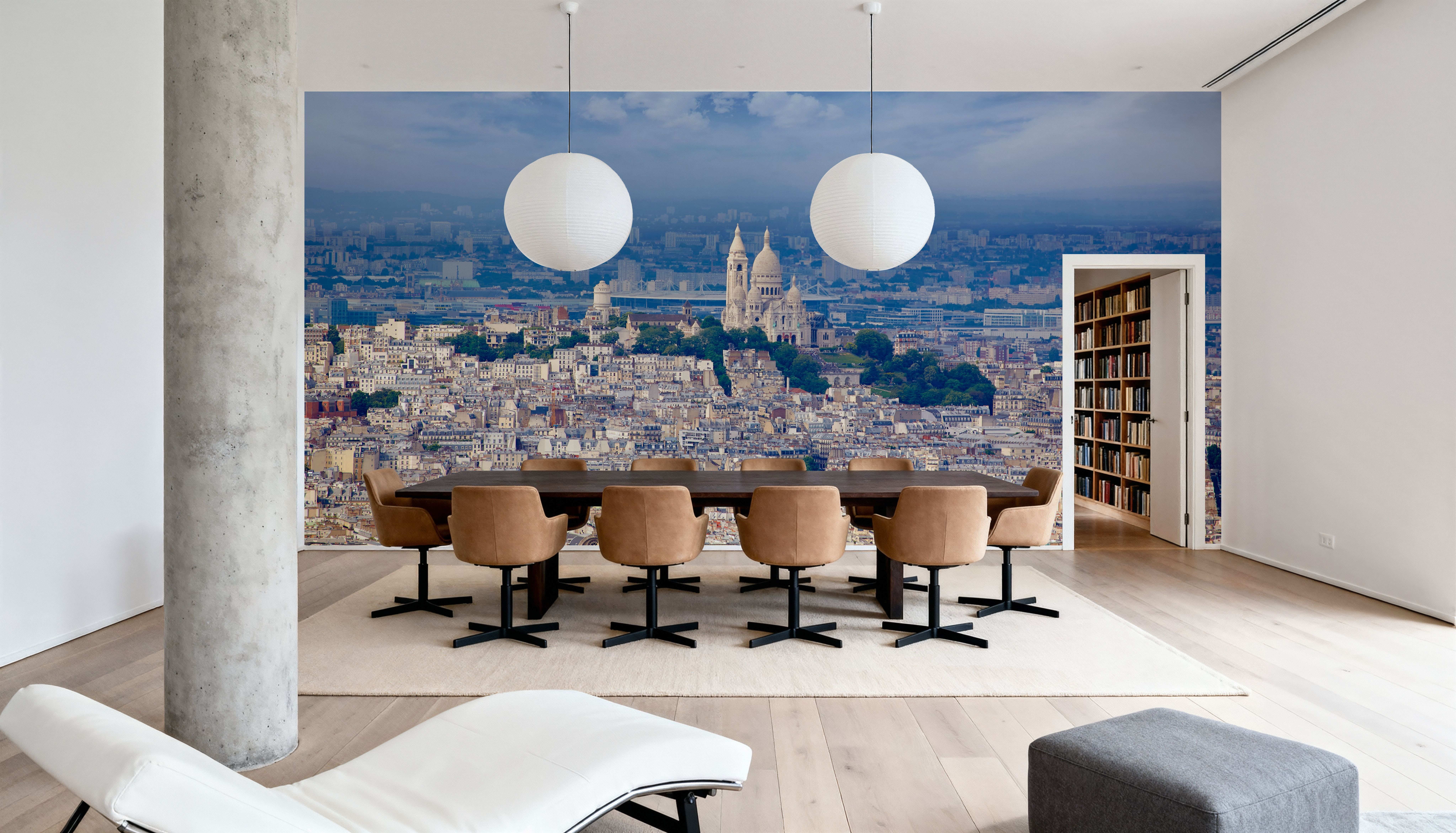 Paris Skyline and Sacre Coeur 