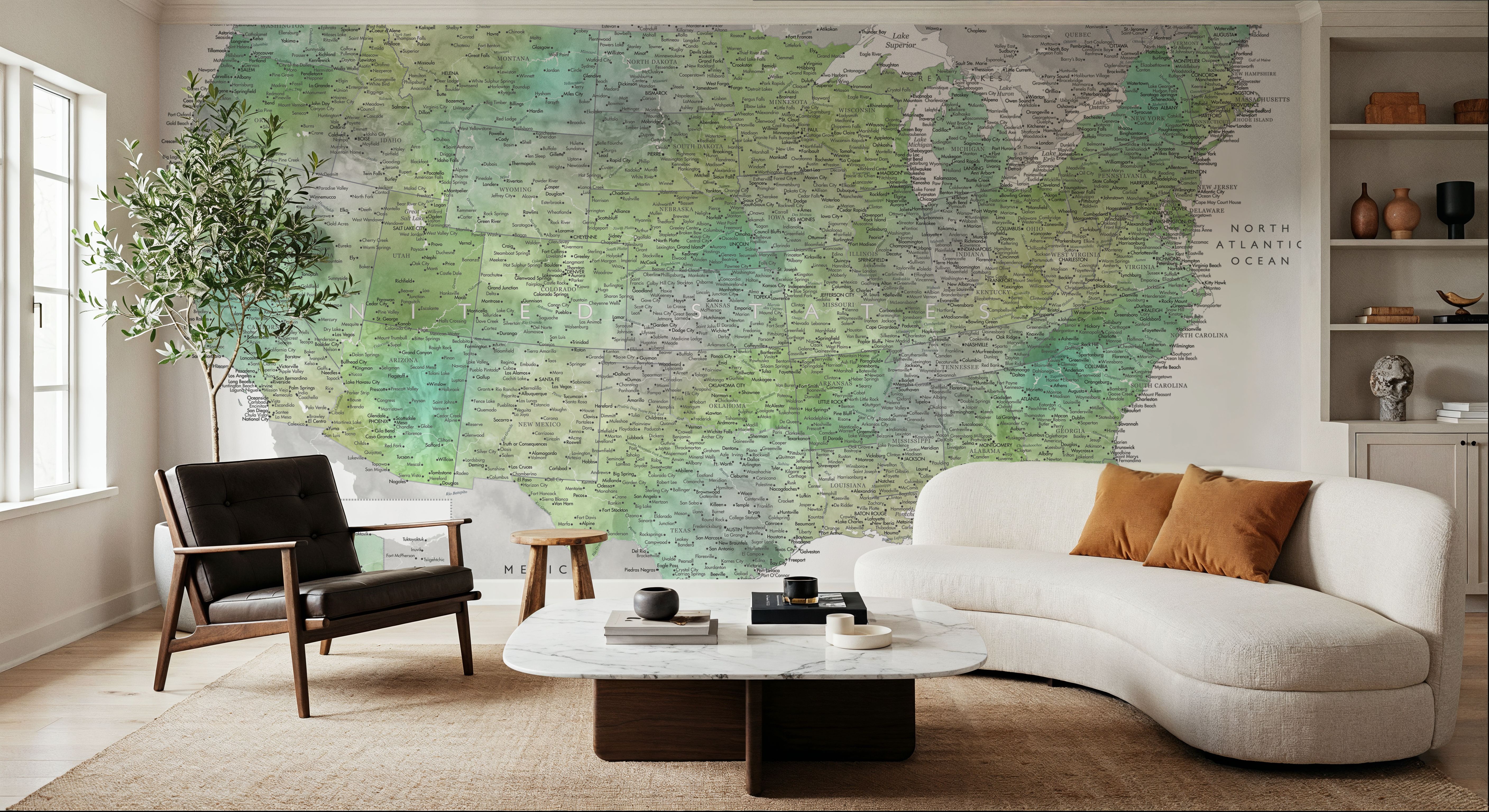 US Map Detailed - Oriole