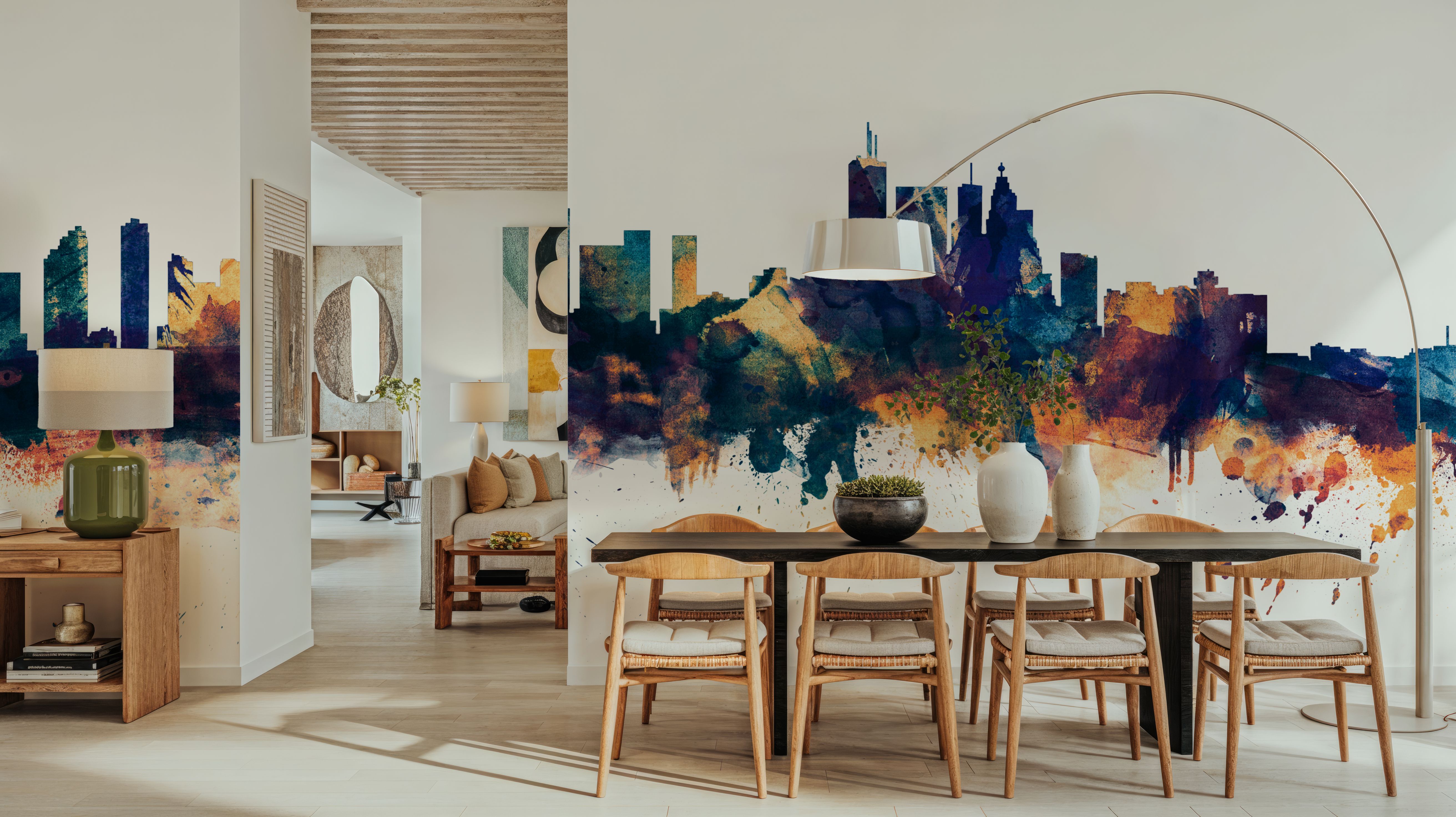 Toronto Canada Skyline Blue & Bronze