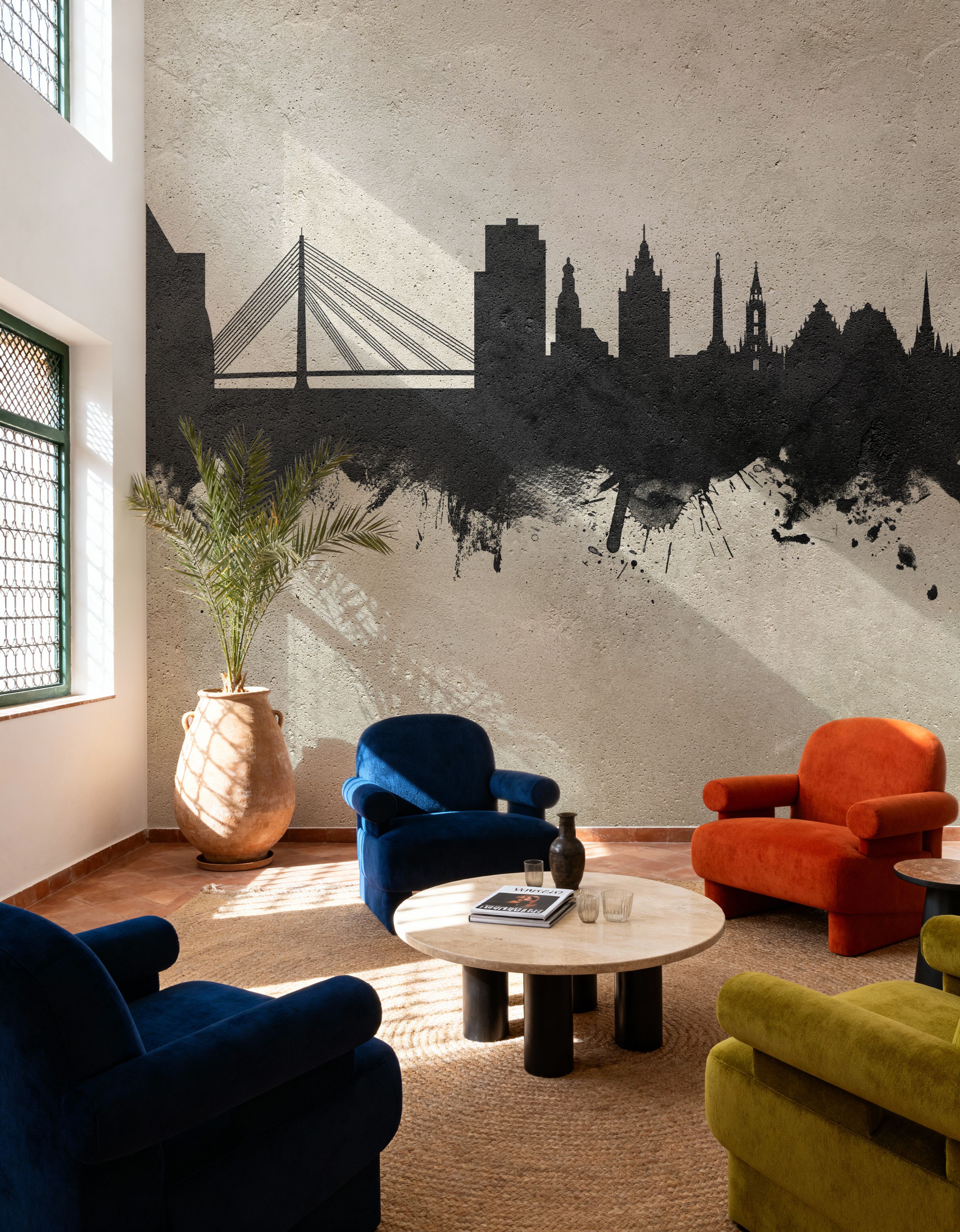 Riga Latvia Skyline Concrete