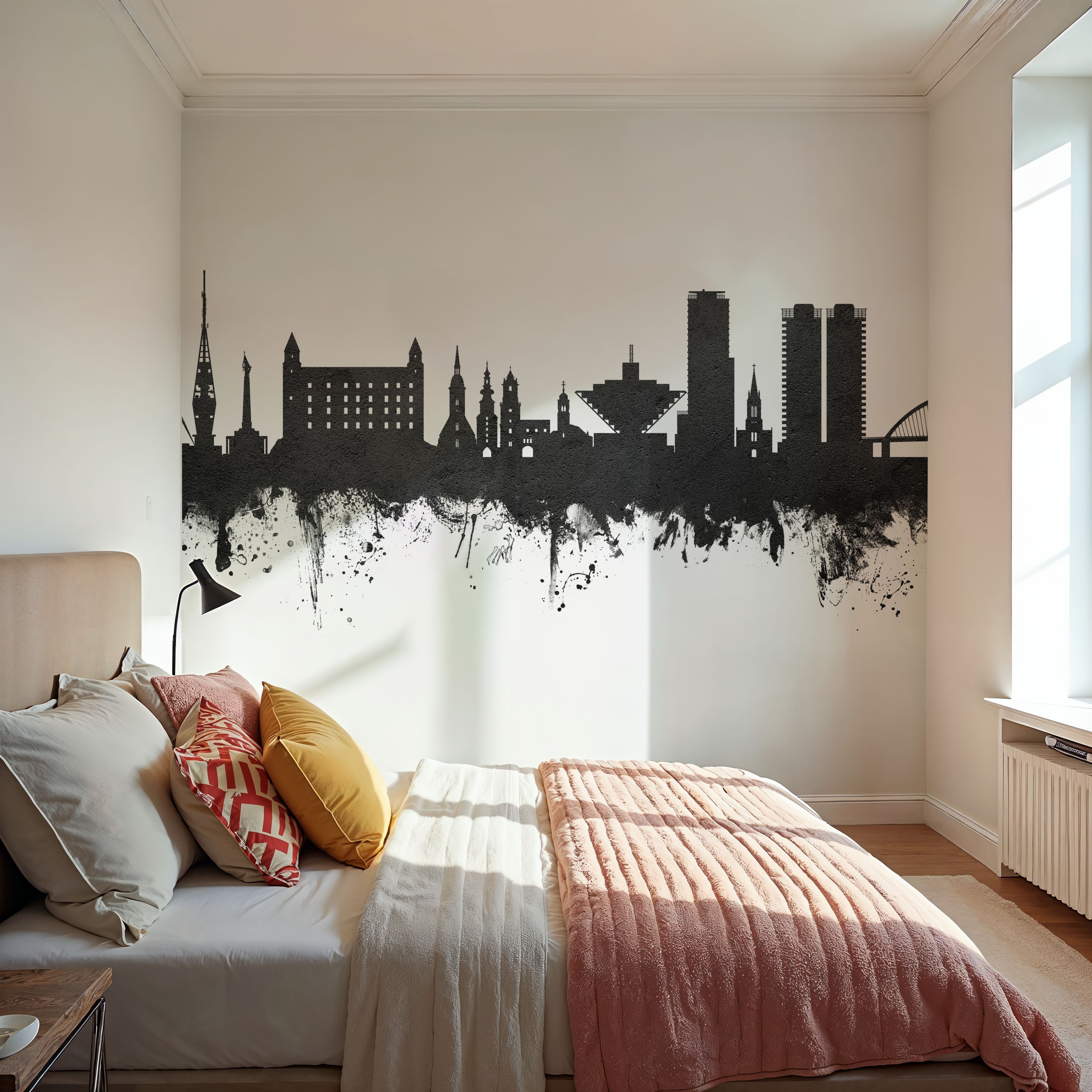 Bratislava Slovakia Skyline Black & White