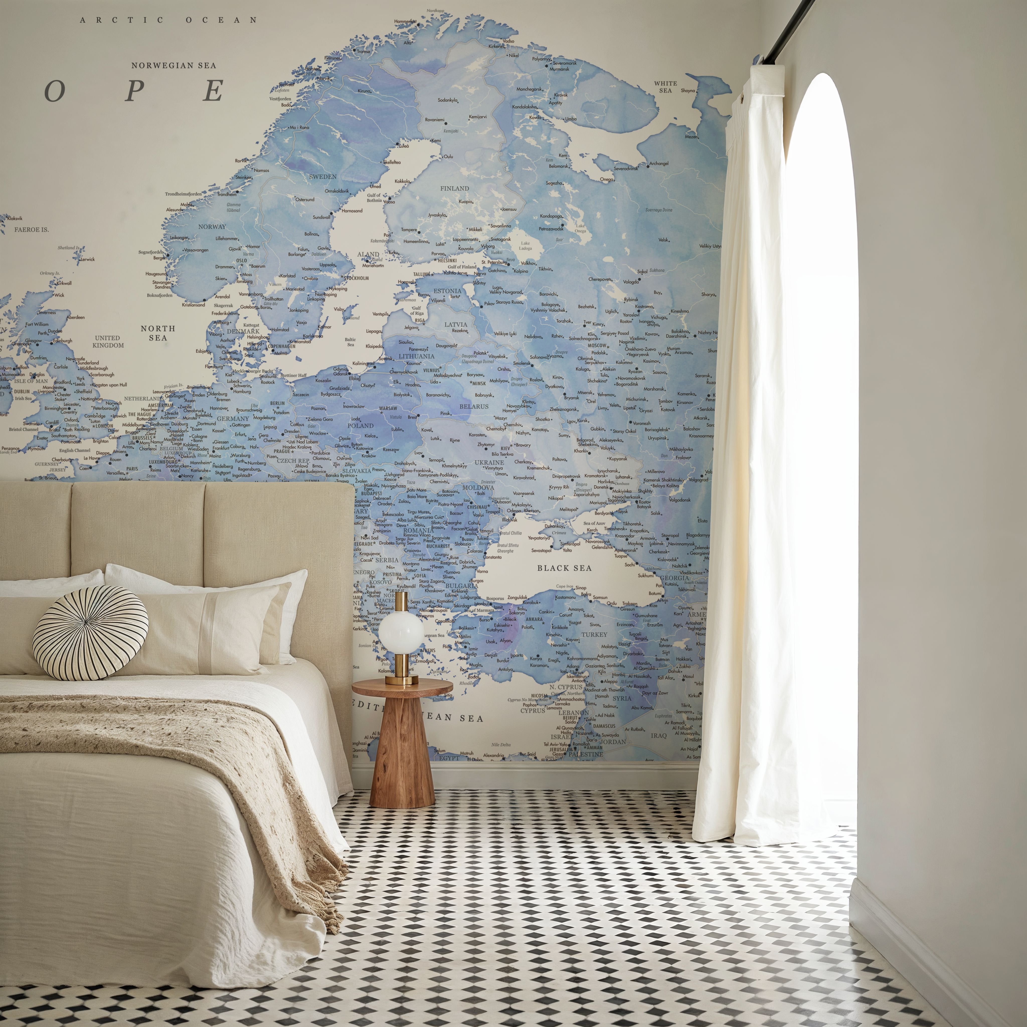 Europe Map Detailed - Josiah